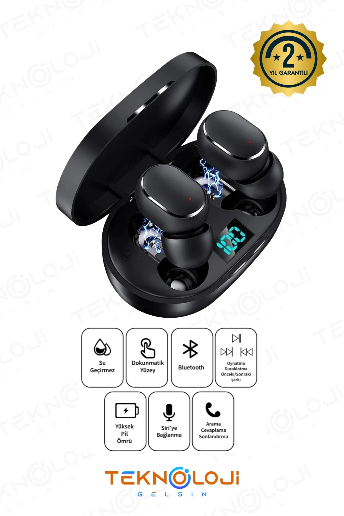 E6s Dots Universal HD Audio Dual Microphone Extra Bass Powerbank Box Bluetooth Wireless Earphone