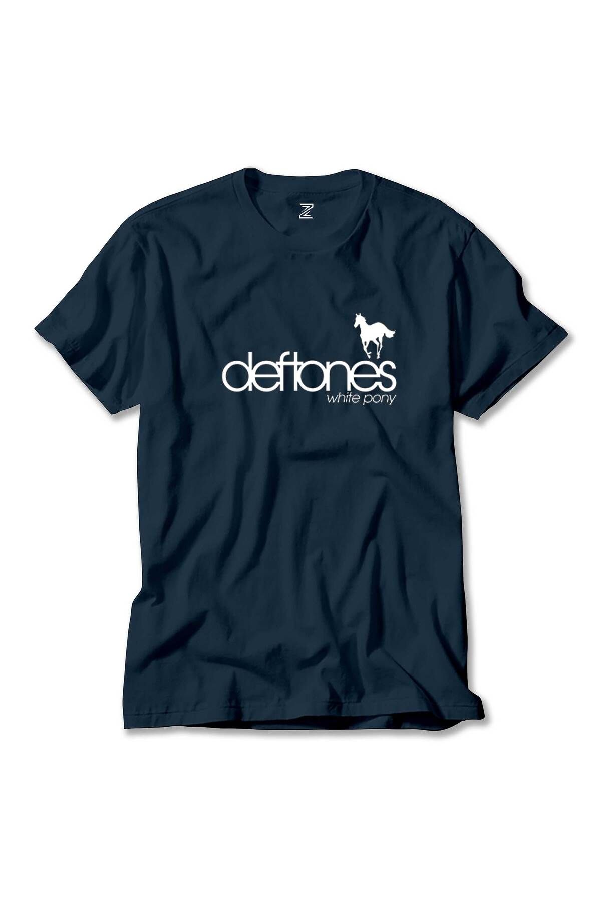 Z zepplin-Deftones White Pony 2021 Navy Blue T-shirt 1