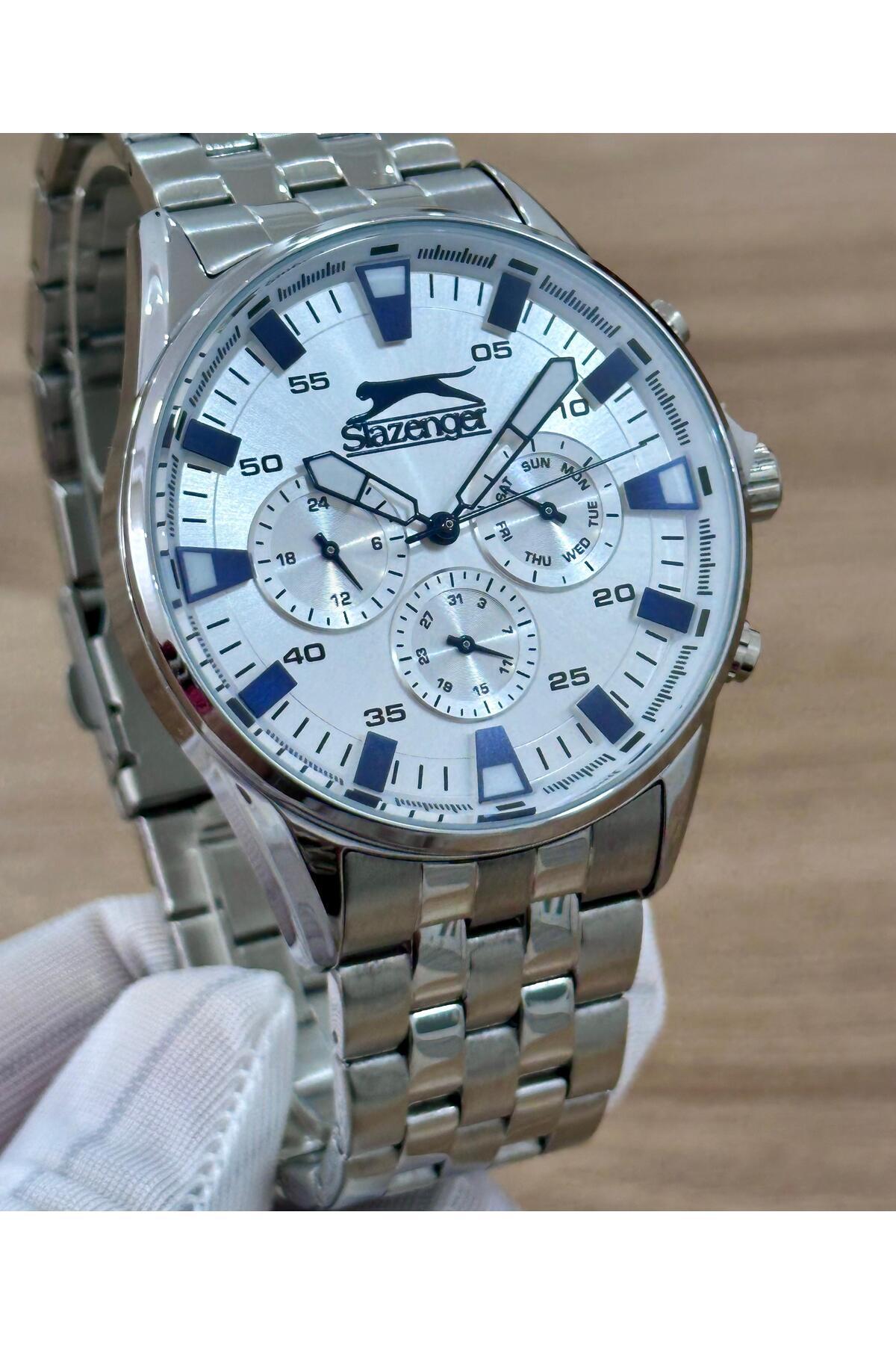 ساعت اسلازنگر مردانه  سفید         | Slazenger SL.9.2231.2.03MCT12. - تصویر 4