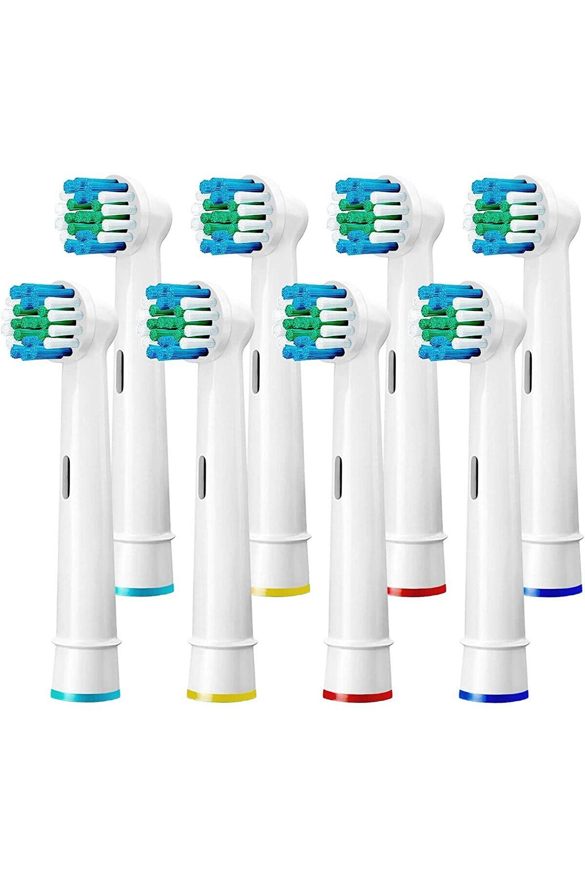 MEZİGARC Oral-B Braun Philips Uyumlu Yedek Başlık Şarjlı ve Pilli Diş Fırçası Uyumlu 8 Adet Yedek Başlık