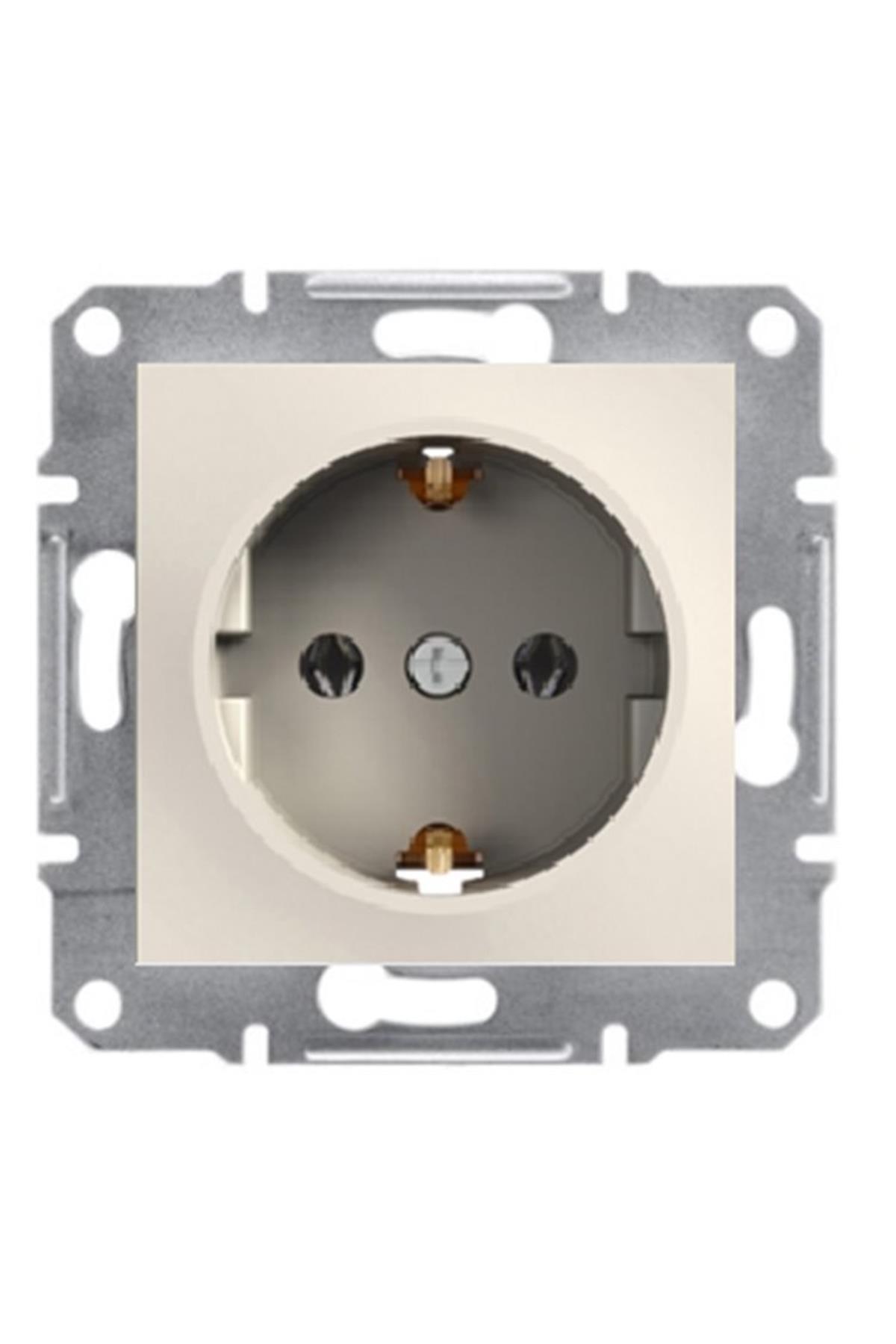 Schneider Electric Schneider Asfora Krem Topraklı Priz Eph2970123