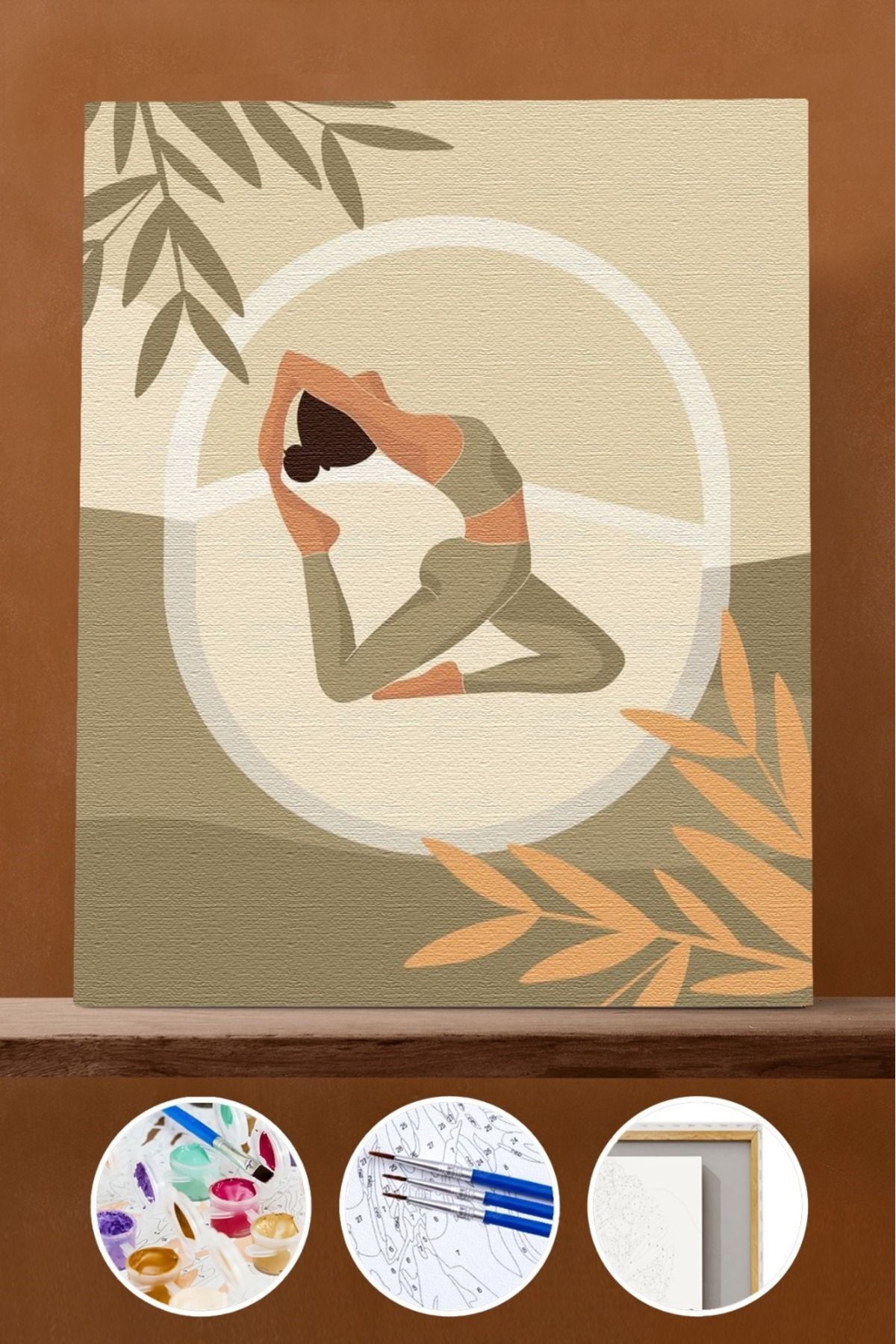 Pastelya-Yoga Painting Set - with Frame and Pulley, 100X140 cm 1