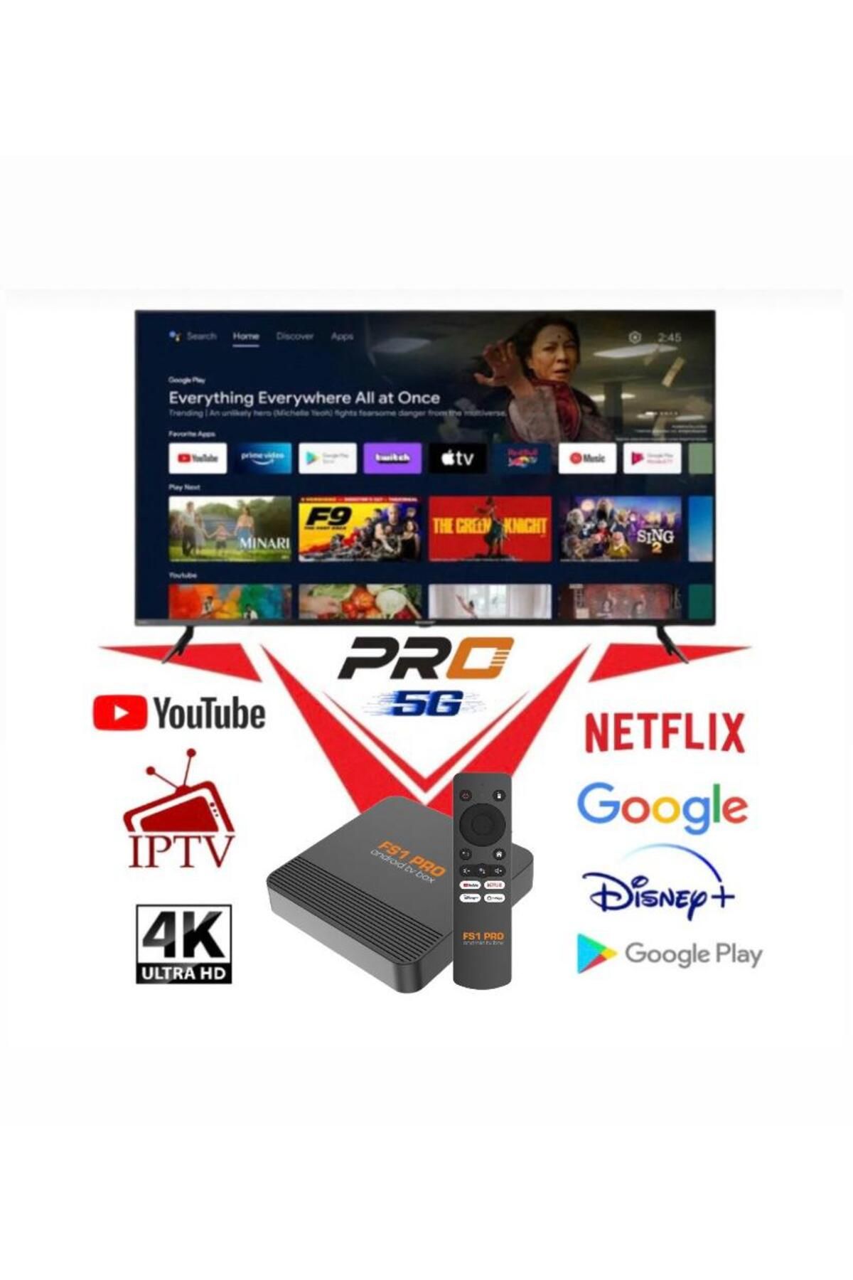 Full Paket Yay n Hediyeli Free ptv 4K ANDRO D TV BOX MED A PLAYER GOOGLE AS STAN