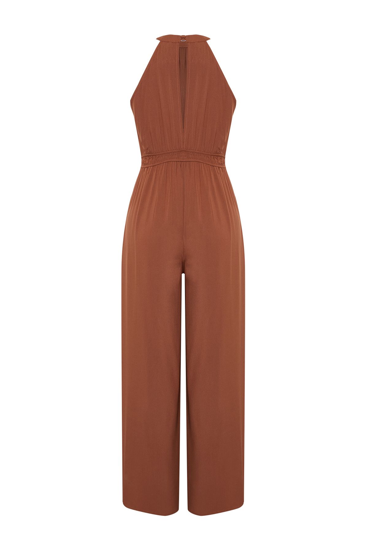 Trendyol Collection-Mini-Jumpsuit aus Webstoff mit Zimtblumenmuster und Kordelzugdetail an der Taille TWOSS23TU00121 8