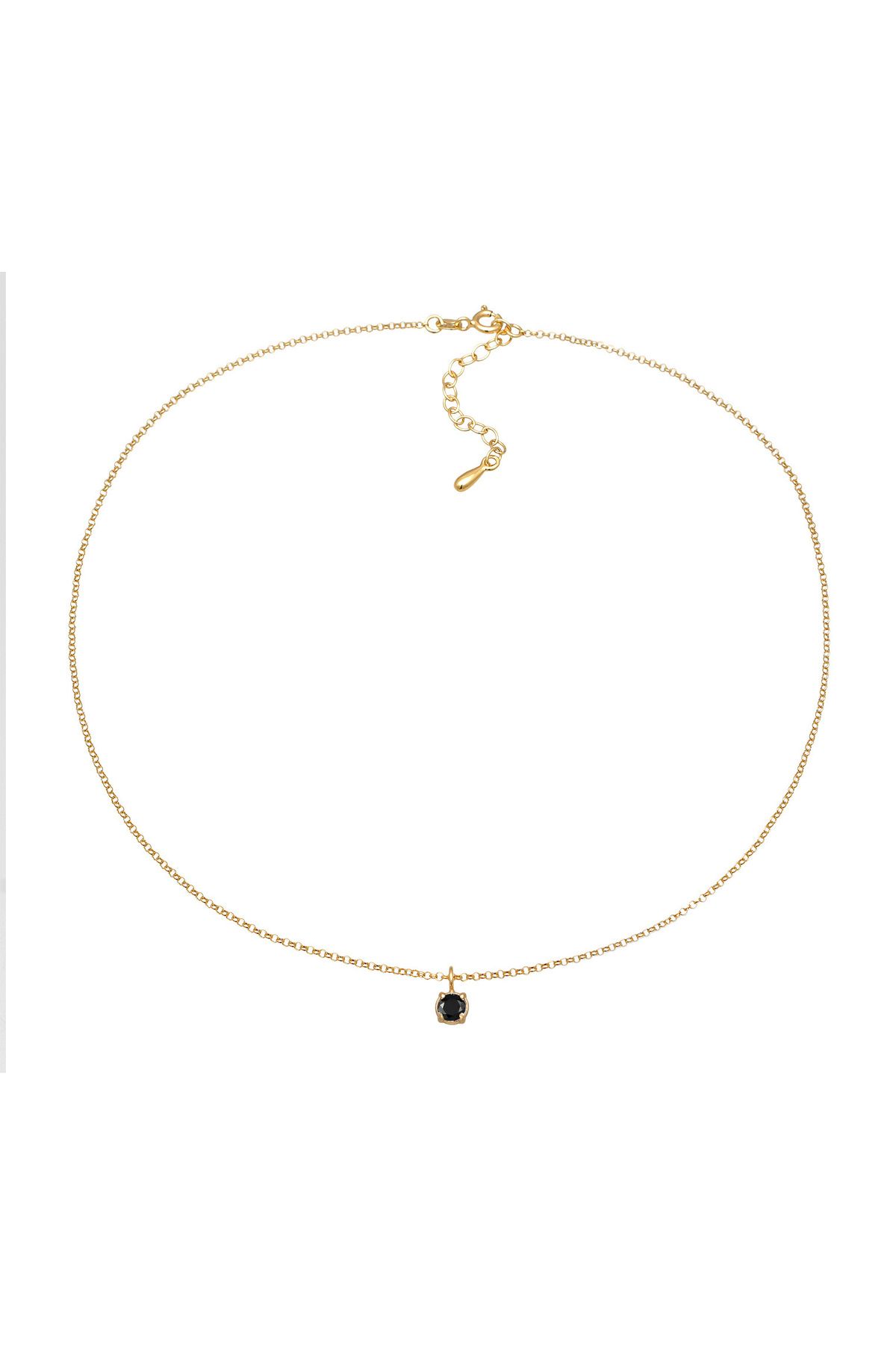 ELLI-Halskette Choker Zirkonia Solitär Basic 925 Sterling Silber 3