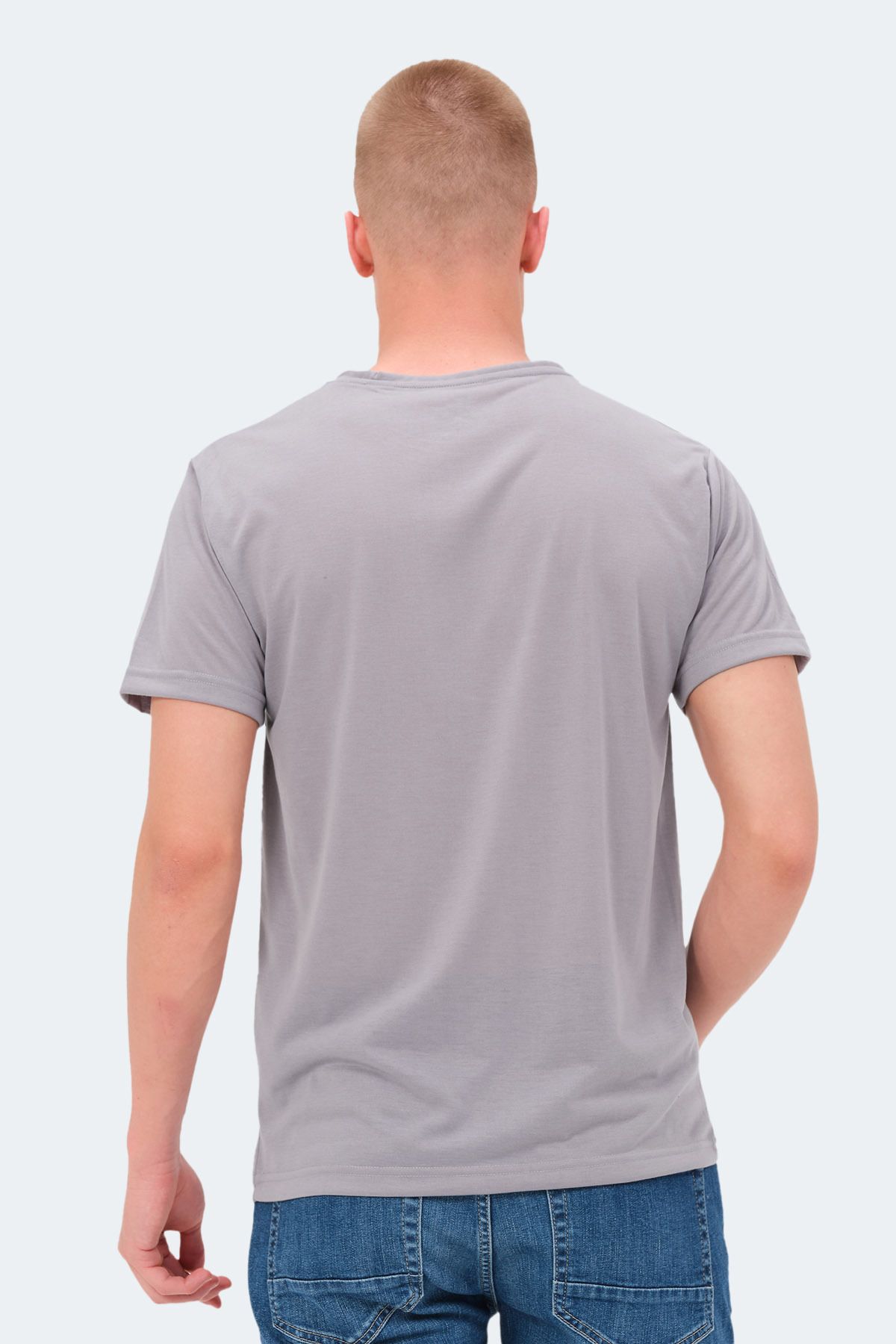 تی شرت مردانه خاکستری KIELD Slazenger