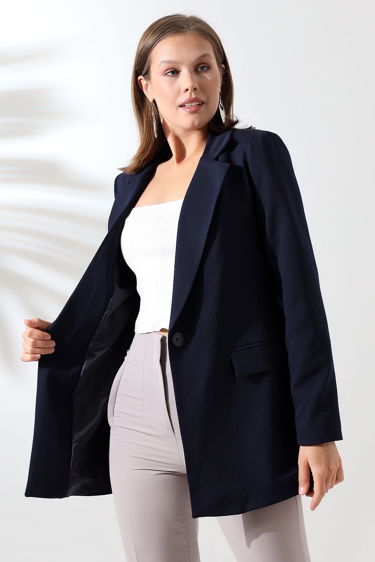 COCOCİX-Blazer Model Single Button Jacket 5