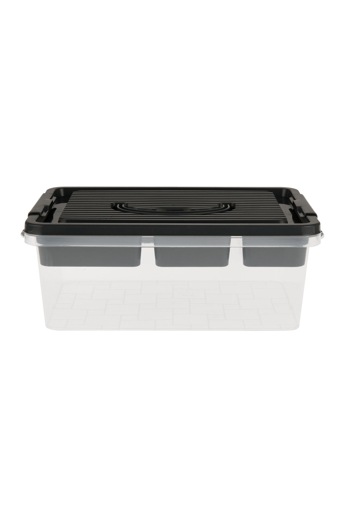 Decobella-Anthracite/transparent 21x31x12 cm Multi-purpose Organizer Box 1