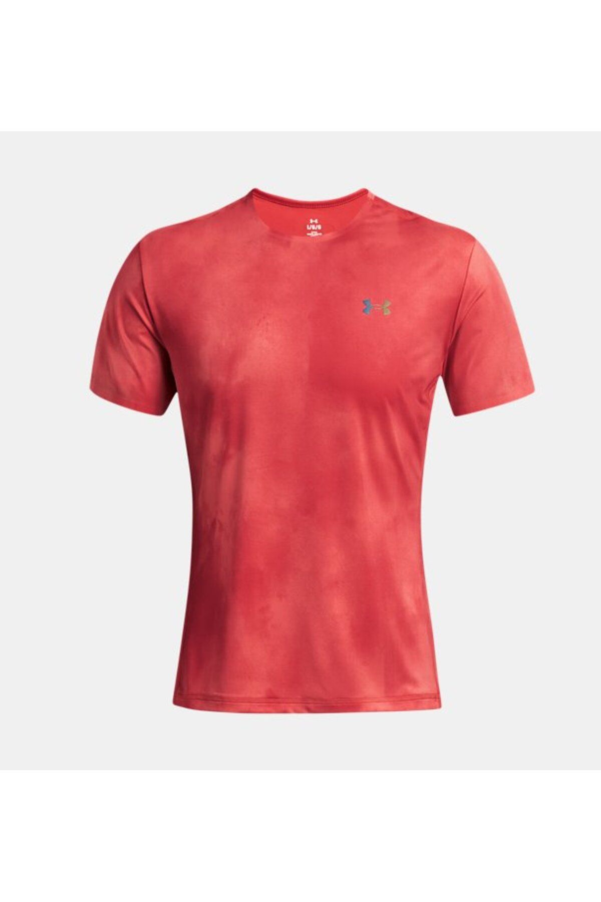 تی شرت قرمز مردانه آستین کوتاه و ناپدید شده می شود 814 Under Armour