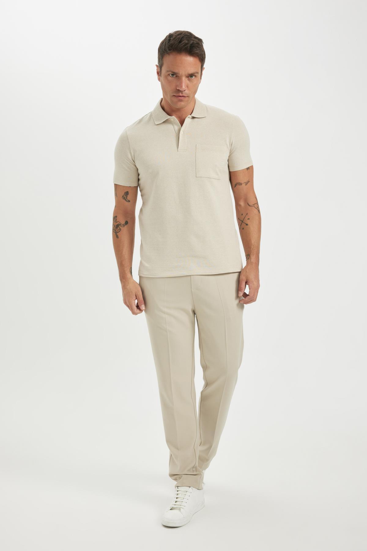 پولوشرت مردانه دفاکتو | D0031AX24SM Defacto - Image 2