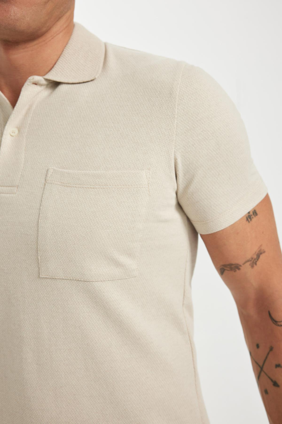 پولوشرت مردانه دفاکتو | D0031AX24SM Defacto - Image 4