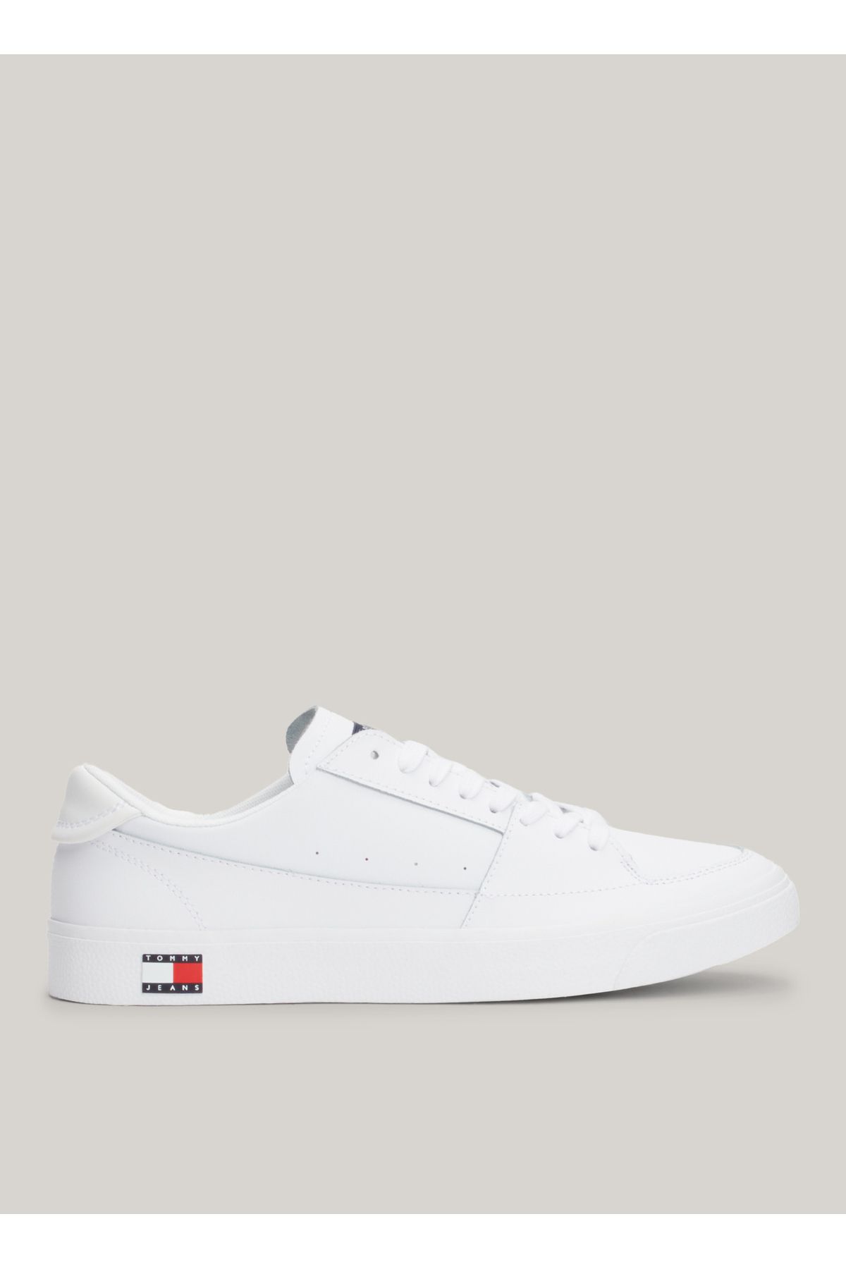 اسنیکر سفید مردانه کفش ورزشی پوست TJM Tommy Hilfiger