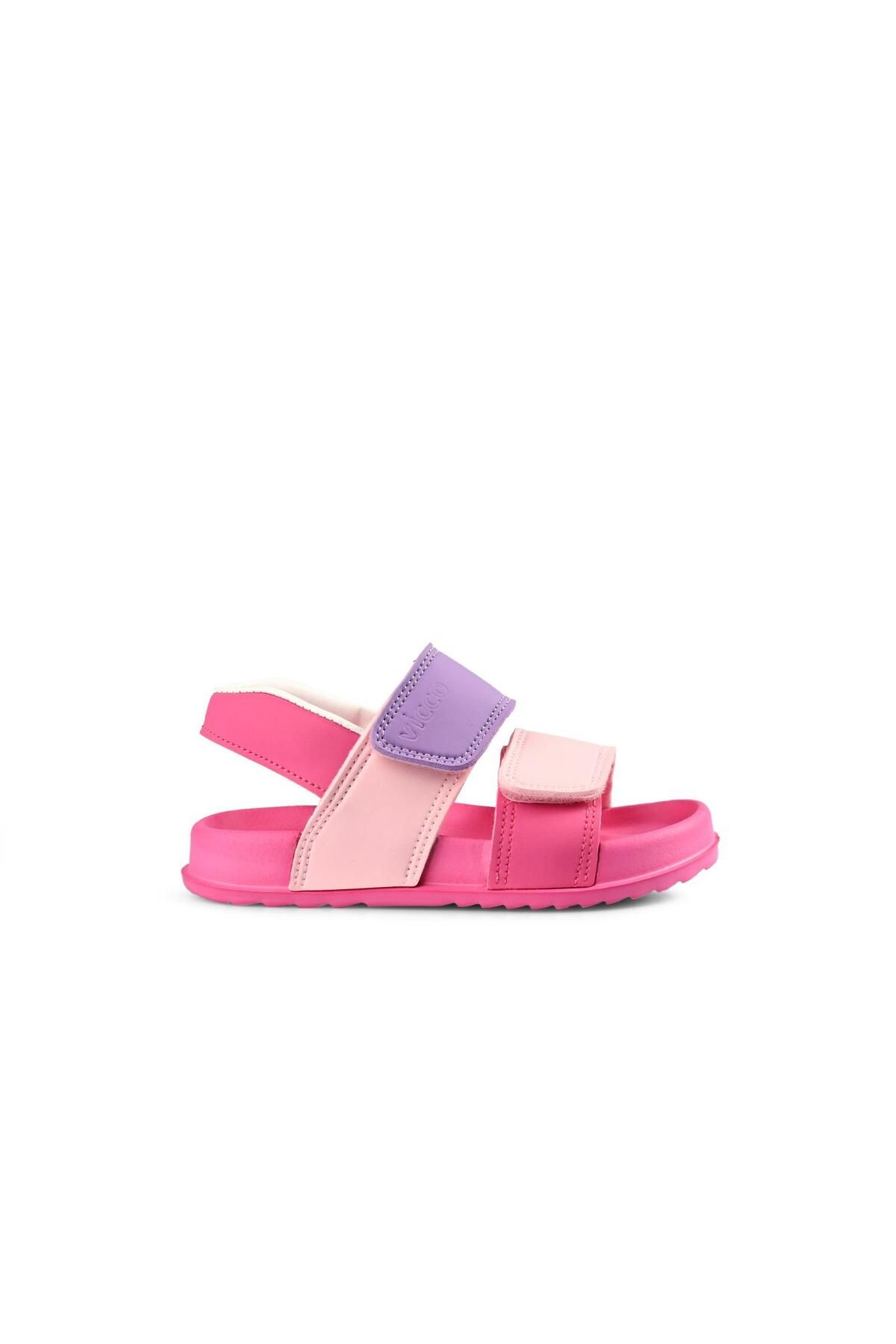 صندل صورتی دخترانه و بچگانه دختر آناتومیک سبک Krixi Sandal Vicco