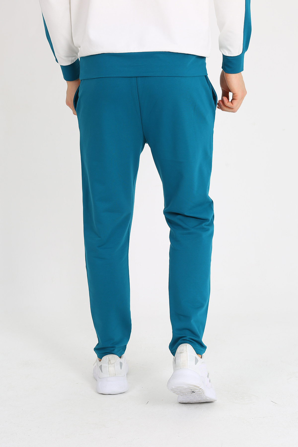 UOMOPARK-7070 Regular Fit - Half Zippered Double Color Matching Men's Set 6