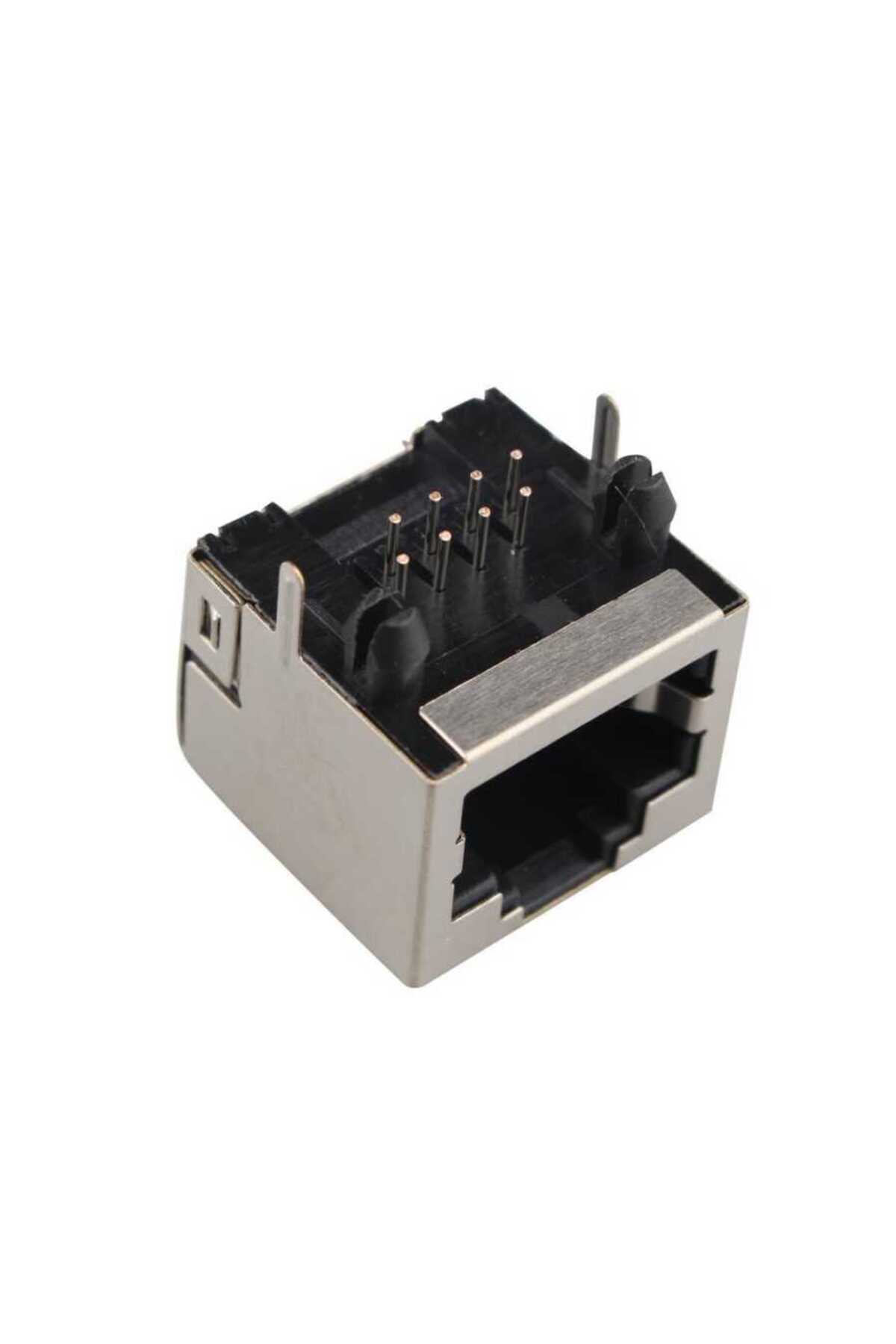 Motorobit RJ45 Dişi Ethernet Konnektörü - PCB Tipi 16x16x13mm