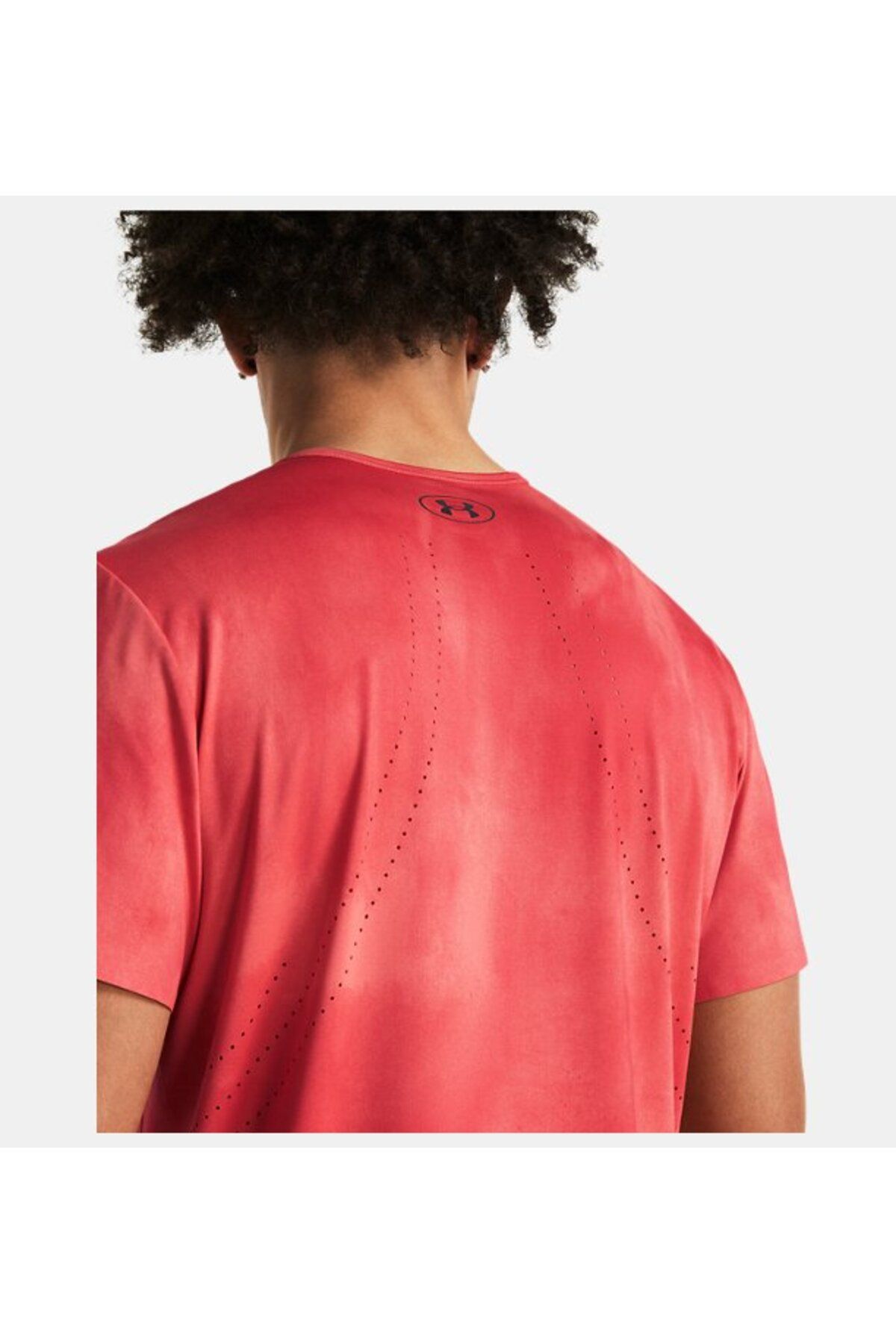 تی شرت قرمز مردانه آستین کوتاه و ناپدید شده می شود 814 Under Armour