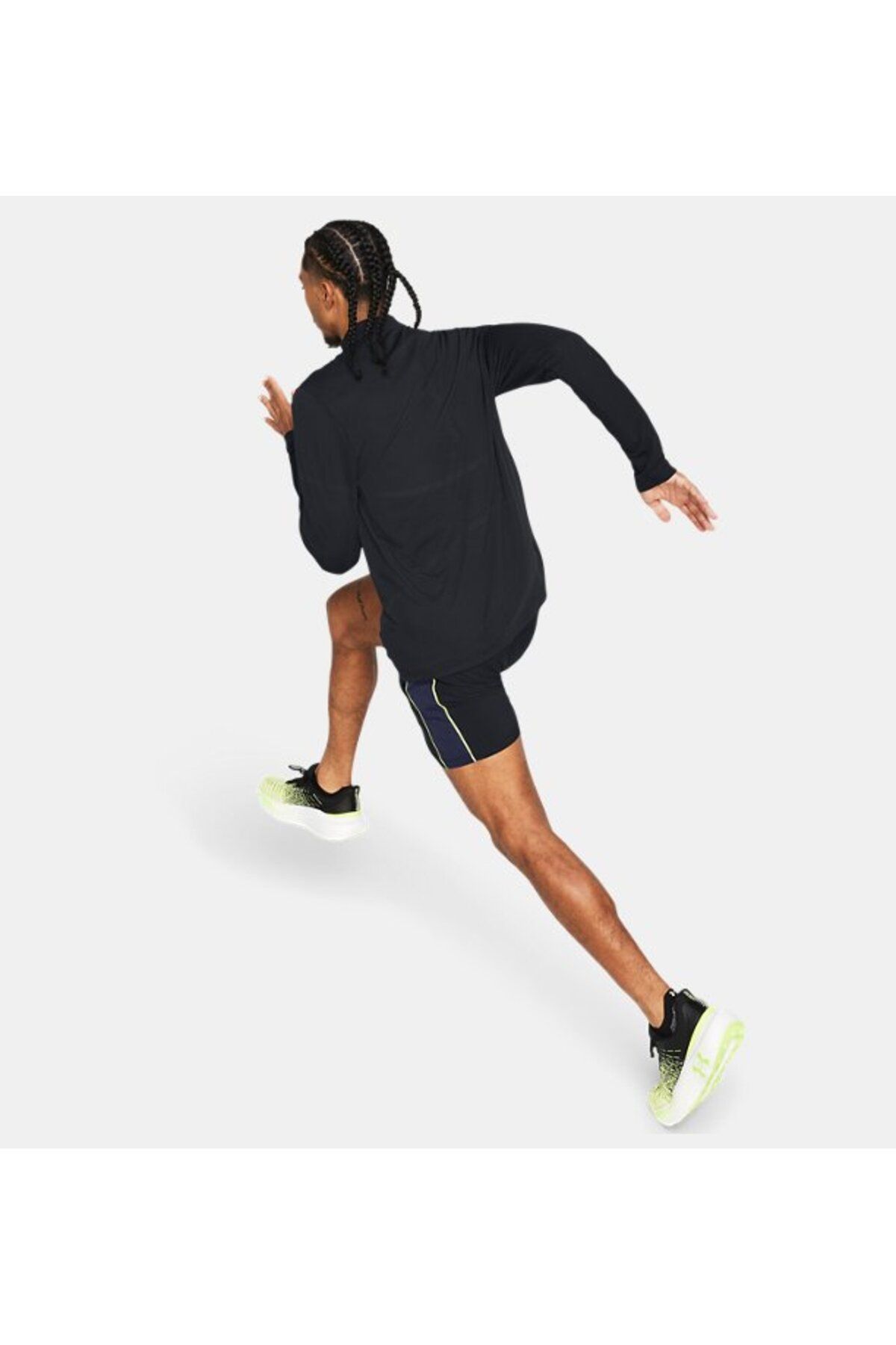 تی شرت ورزشی مشکی مردانه UA ناپدید می شود نخبگان یکپارچه ¼ زیپ شده برتر 001 Under Armour