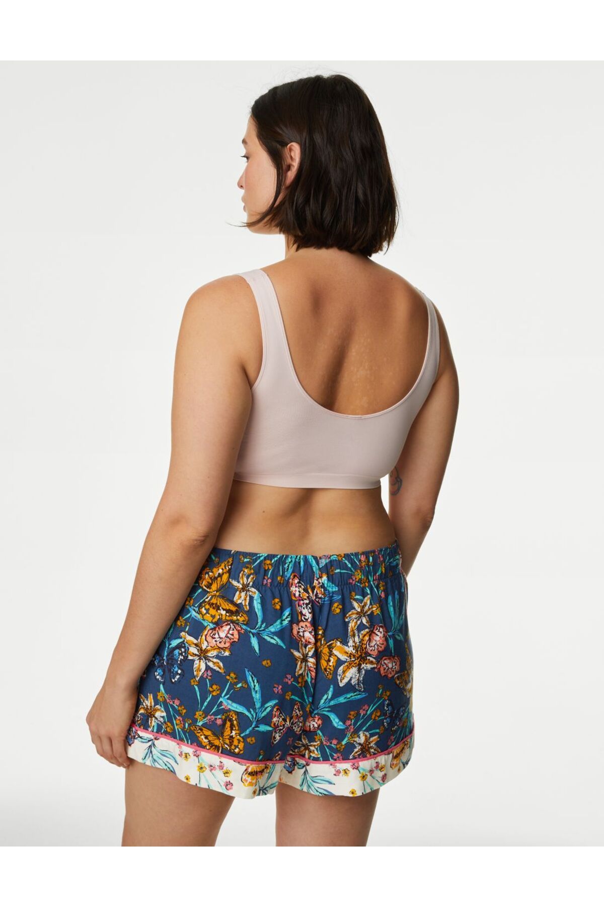 Marks & Spencer-Butterfly Pattern Shorts Under Pajamas 4