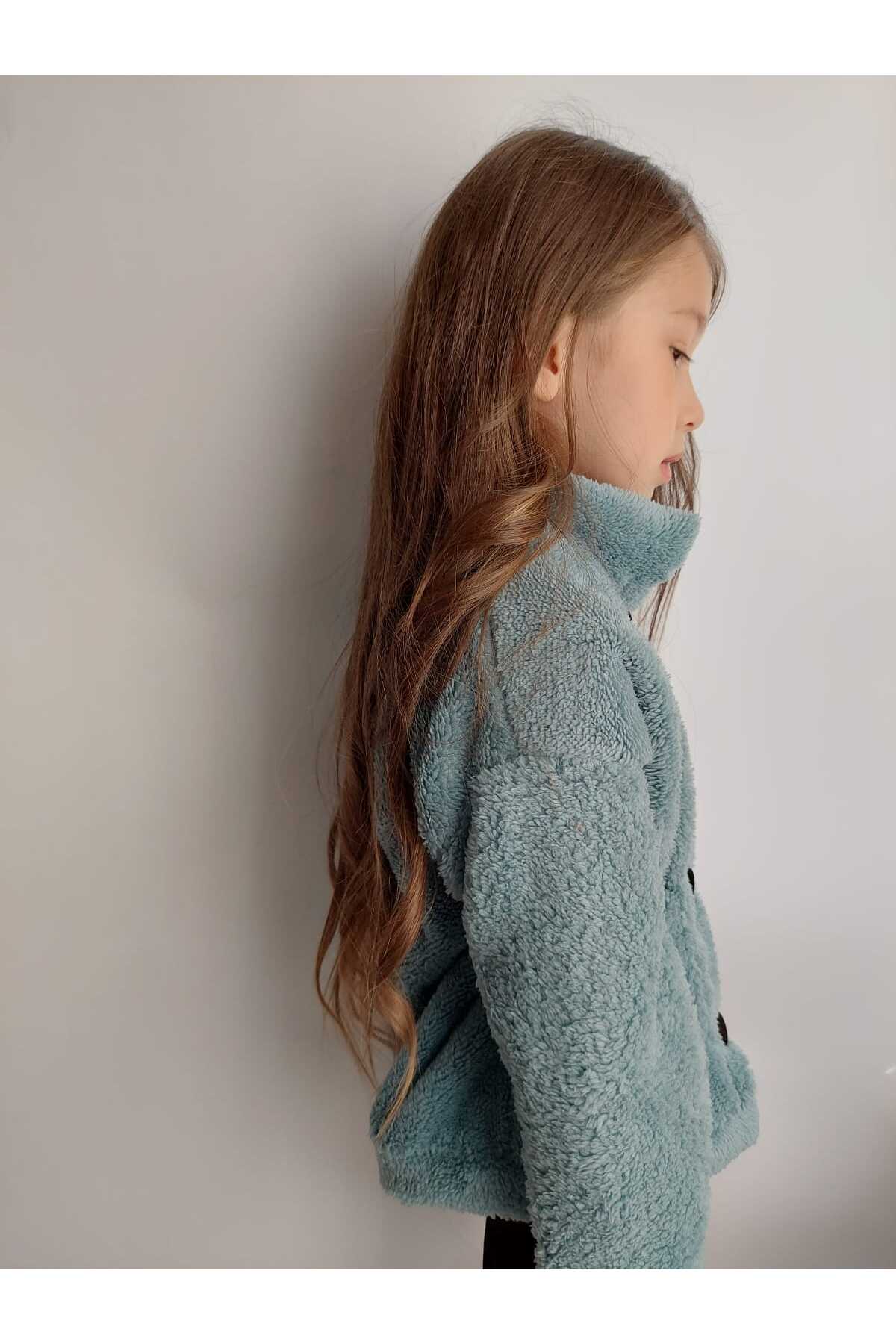 QUB CLUB Unisex Çocuk Bebek  Peluş Ceket Hırka fotoğrafı 2 (önizleme)