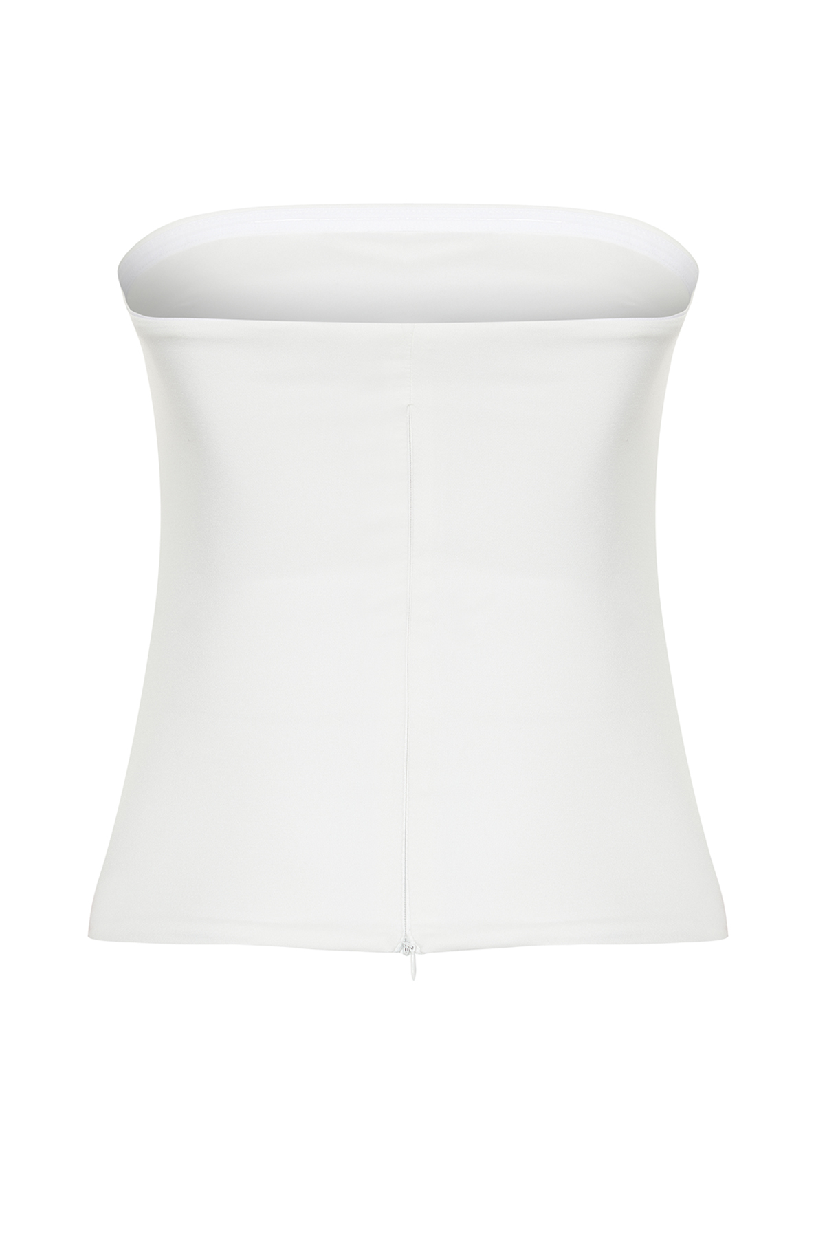 Trendyolmilla  Ekru Straplez Fitted Drapeli Dokuma Bluz TWOSS24BZ00348 - Görsel 9