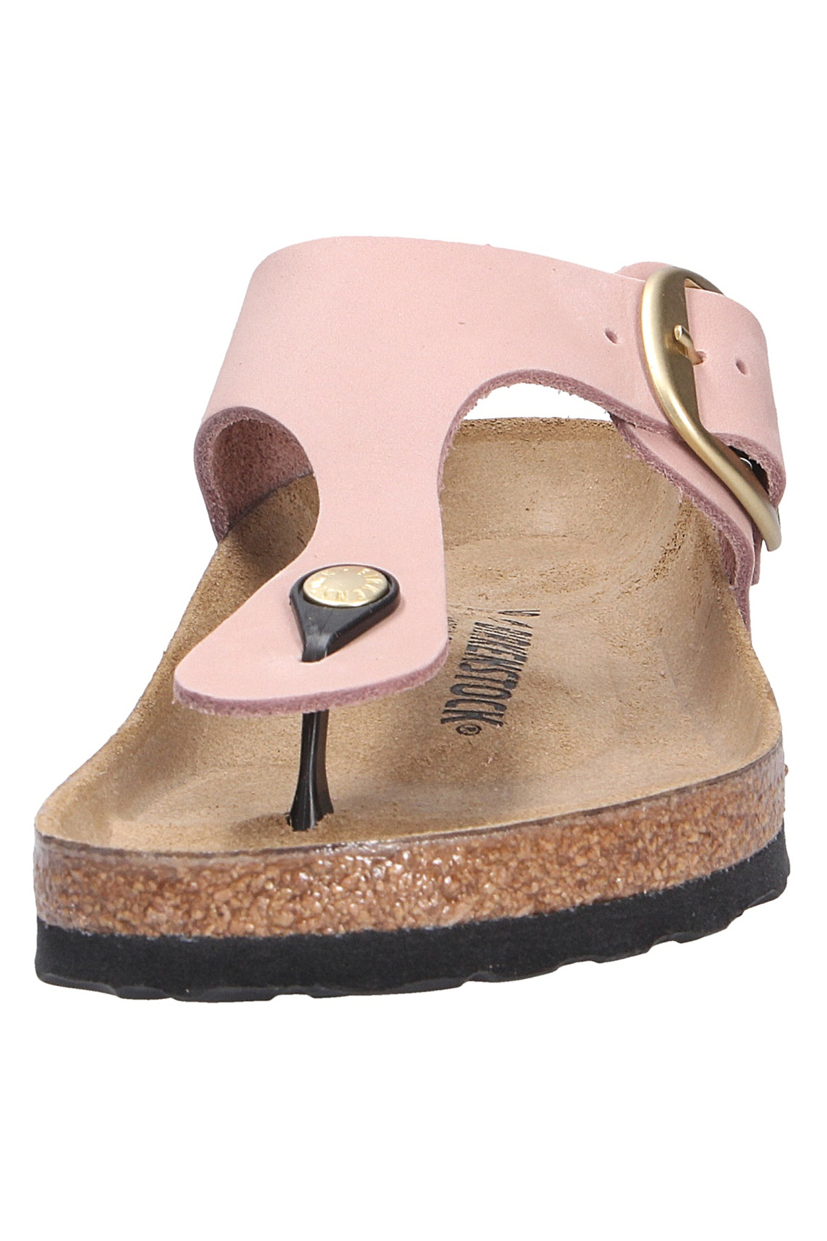 دمپایی بیرکن استاک زنانه چرم مصنوعی صورتی  راسته      Street Style / استایل خیابانی | Birkenstock 274-57-0096 DE - تصویر 6