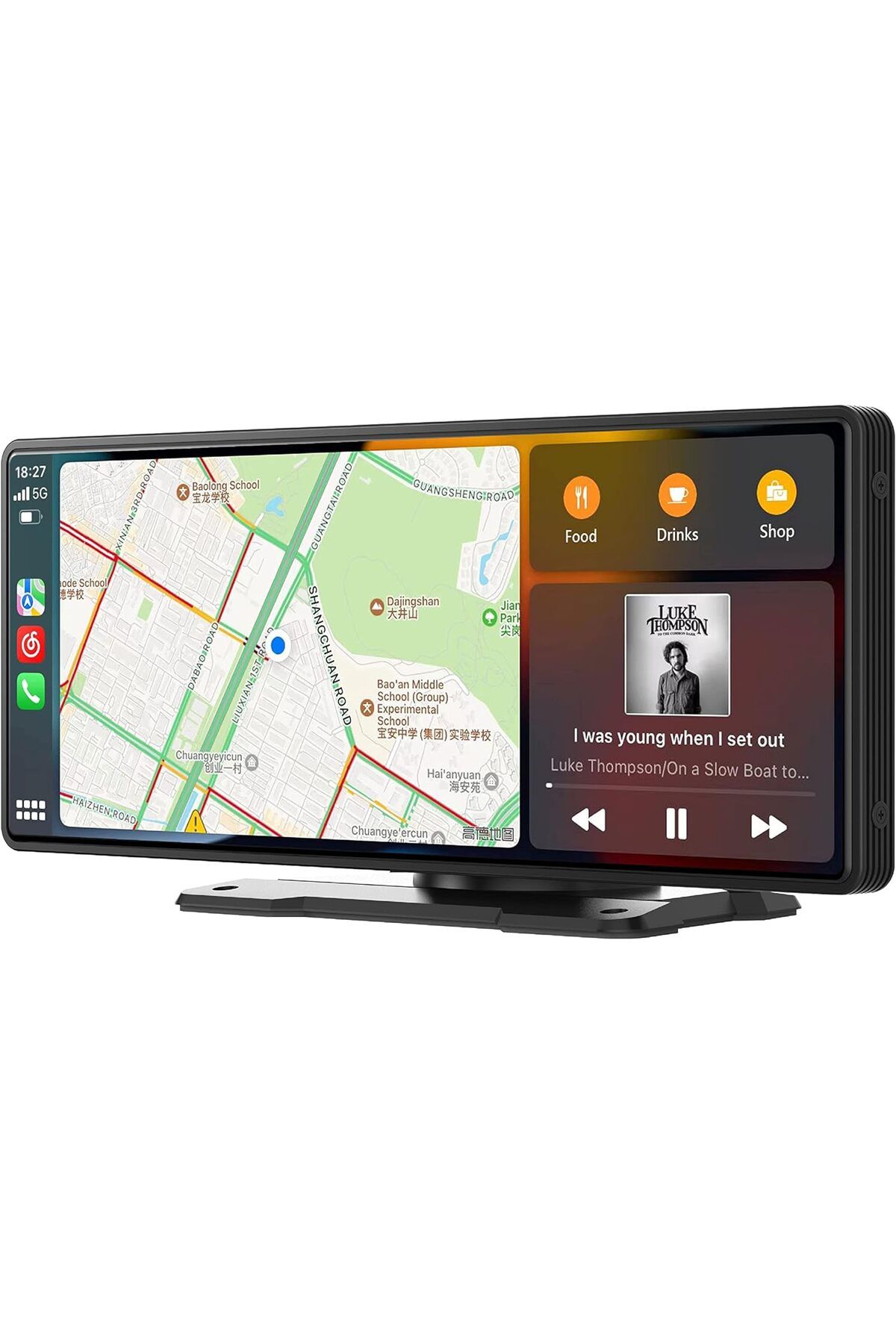 CORAL VISION-RX10 10 inch Portable CarPlay Wireless CarPlay Large Smart Screen Dashboard of Android Auto 1