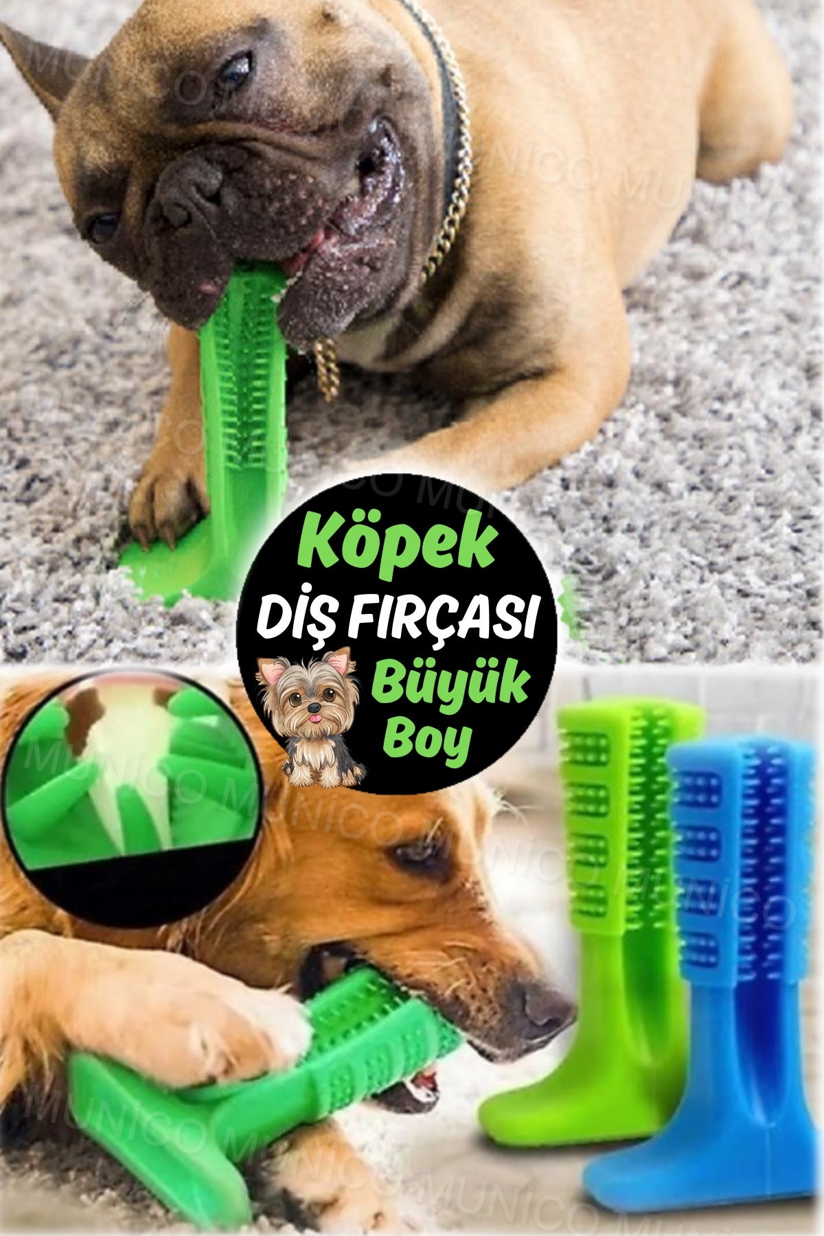 Munico Köpek Kaktüs Interaktif Kauçuk Çiğneme Oyuncakları Büyük Köpekler Için Diş Temizleme Diş Fırçası