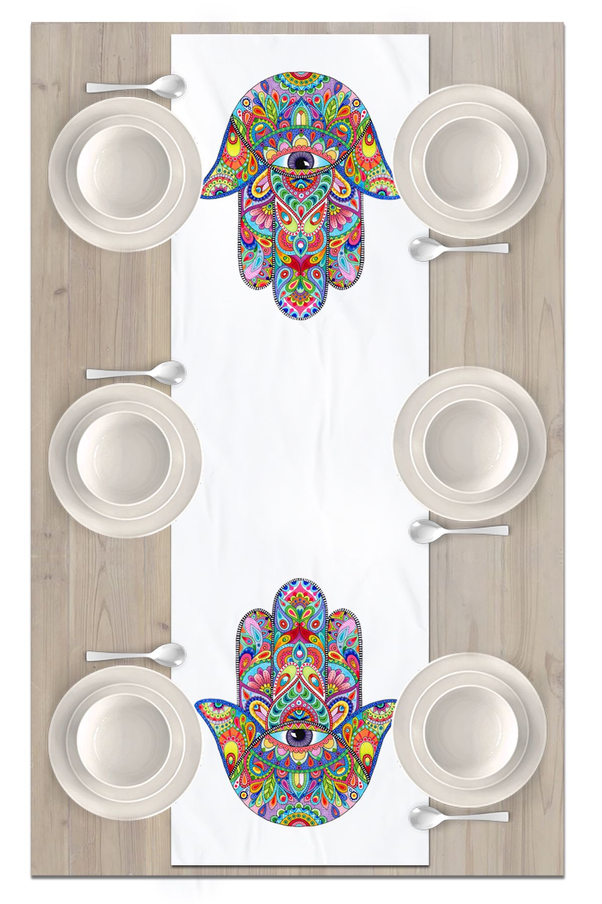 Bertille Home-Σειρά Evil Eye 140x40 cm Digital Printed Runner (Evil Eye) 2