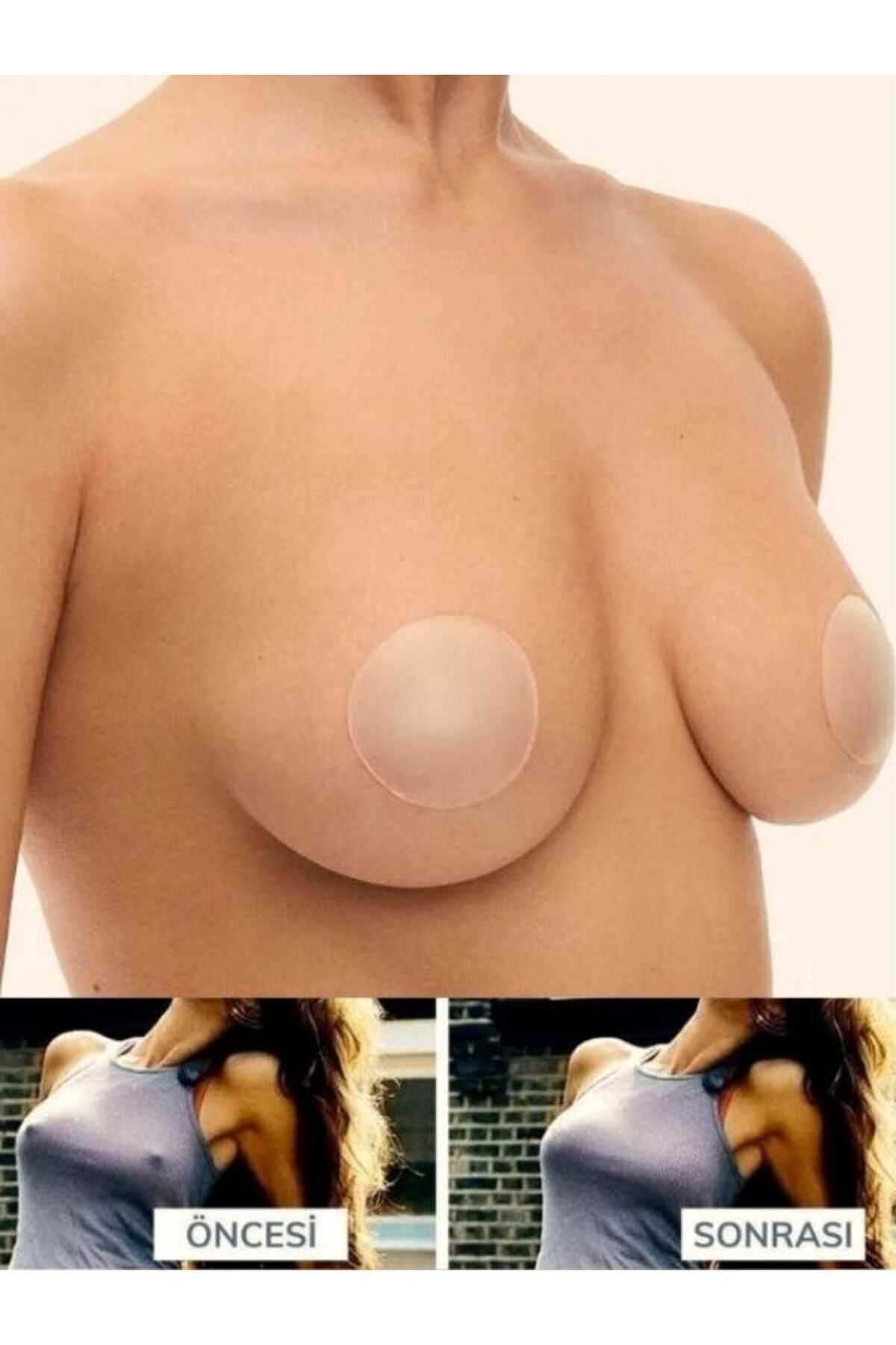 TÜKKAN ACCESSORİES Silikon Göğüs Ucu Gizleyici Ve Kapatıcı Meme Ucu Kapatıcı Gizleyici Aparat Nipple Pad GÖGÜS SÜSÜ-AKS