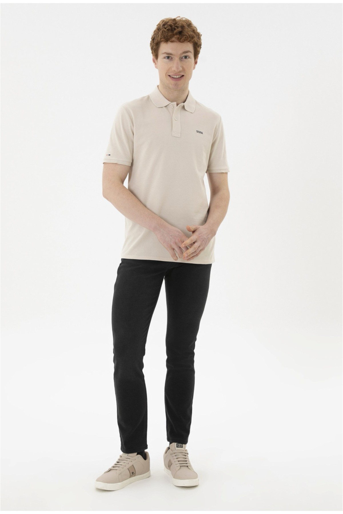 تیشرت مردانه مشکی یو اس پولو | G081SZ011.000.1847789.VR013 اورجینال - تصویر 4