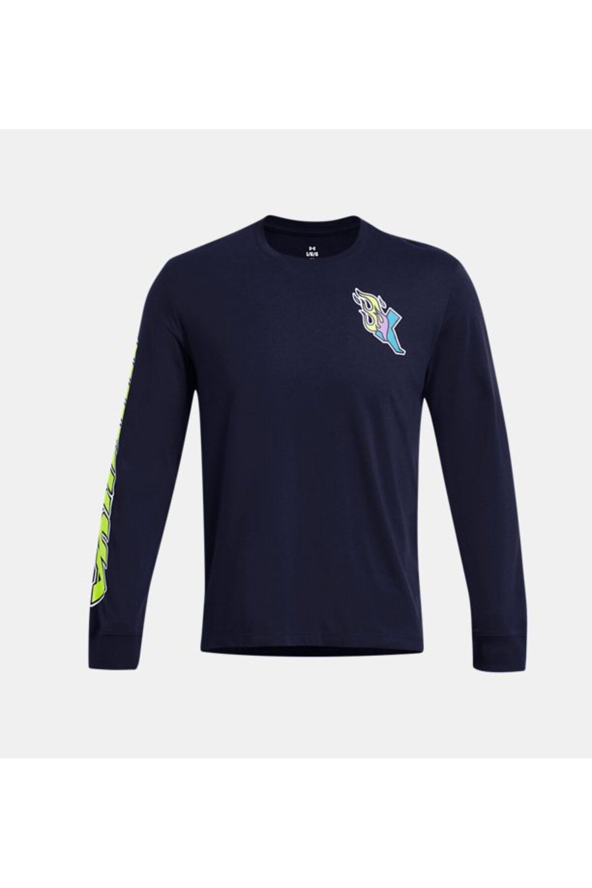 تی شرت ورزشی آبی مردانه آستین بلند UA 1384195 410 راه اندازی Under Armour
