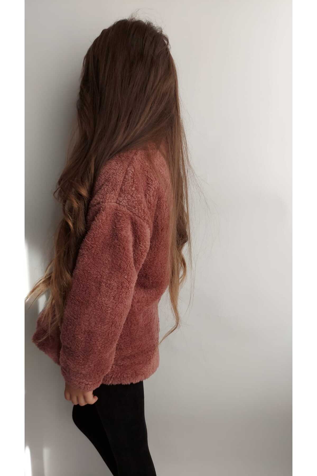 QUB CLUB Unisex Çocuk Bebek  Peluş Ceket Hırka fotoğrafı 2 (önizleme)