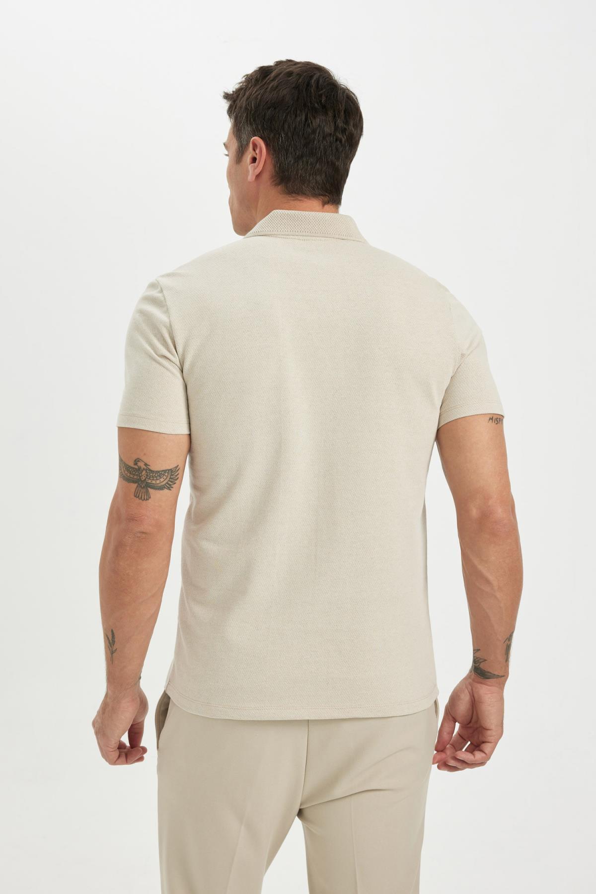 پولوشرت مردانه دفاکتو | D0031AX24SM Defacto - Image 5