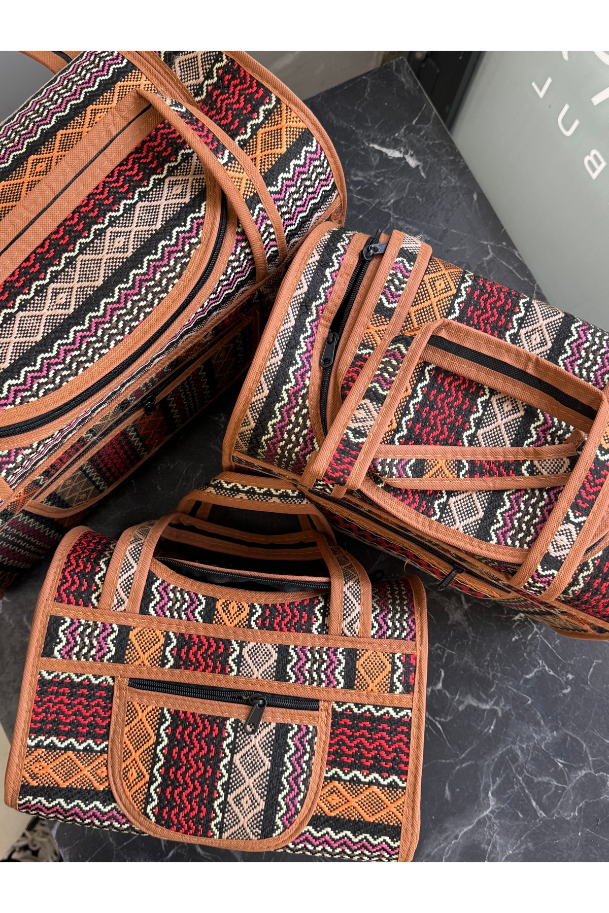 aksesuarsize  3’lü Çanta Seti Piknik Deniz Çantası - Görsel 2