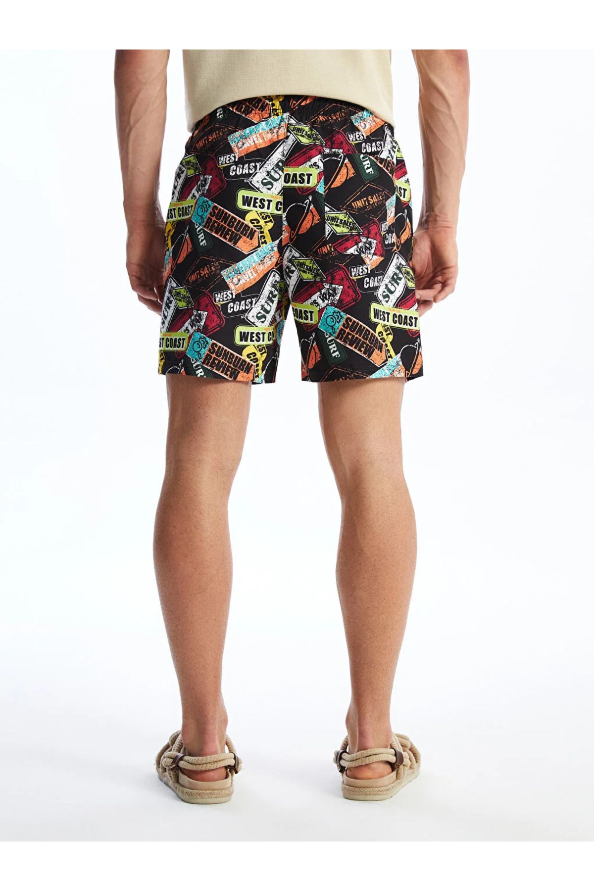 LC Waikiki-LCW SWIMWEAR Short Size Patterned Men's Swim Shorts 3