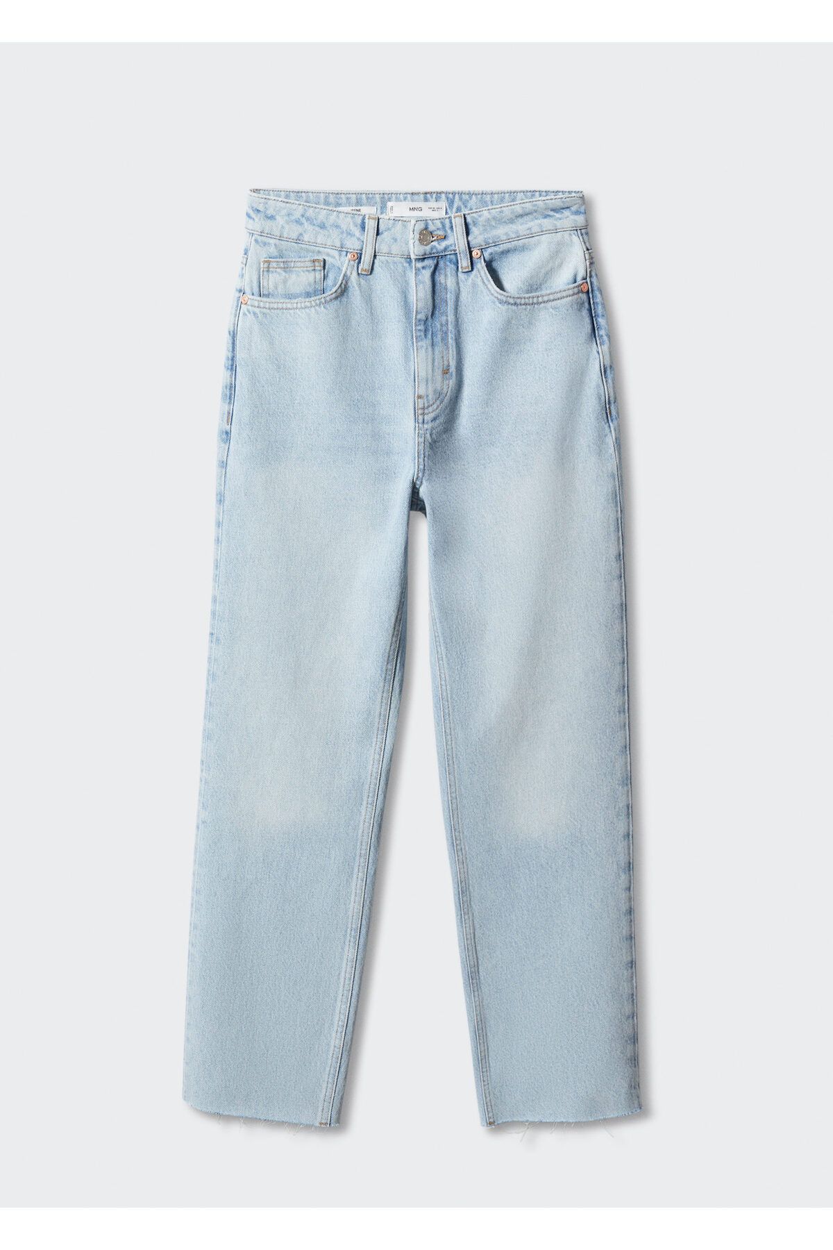 MANGO-Light Denim Women's Trousers57051167 3