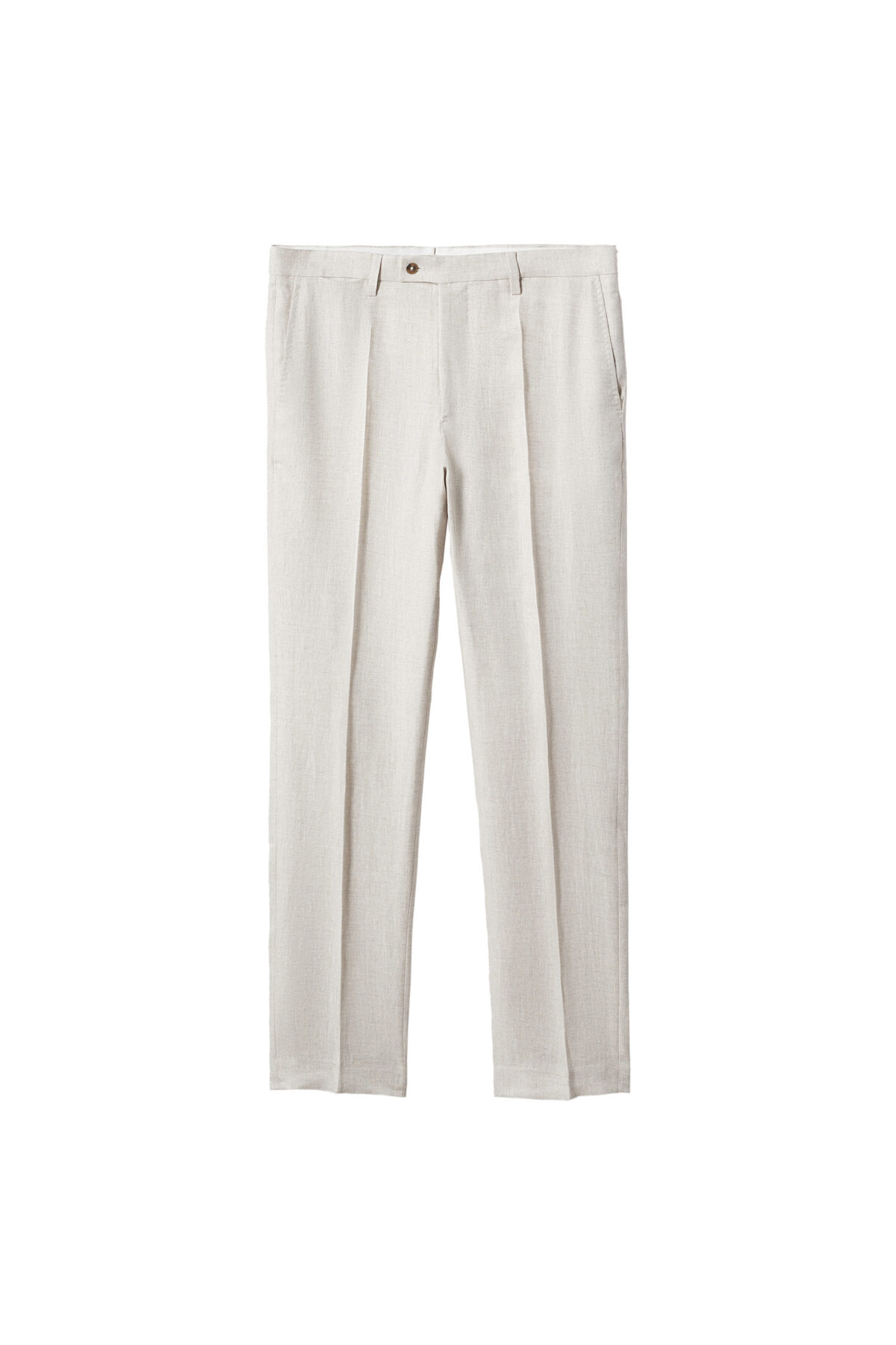 شلوار مردانه بژ منگوMANGO Man | 57010553 اورجینال - تصویر 5