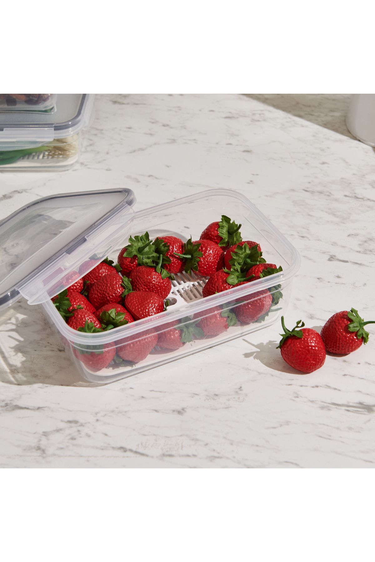 PlastArt-1.4 lt Fresh Box Rectangular Compartment Storage Container 1