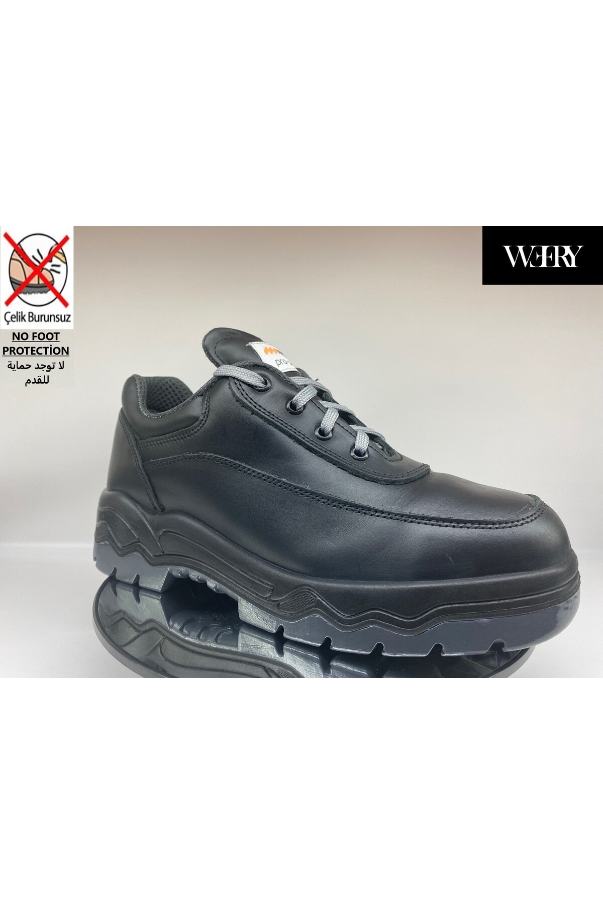  کفش کار چهار فصل بدون پنجه فولادی، سبک و راحت، جنس چرم اصل، کیفیت عالی Mekap 042 043 O2