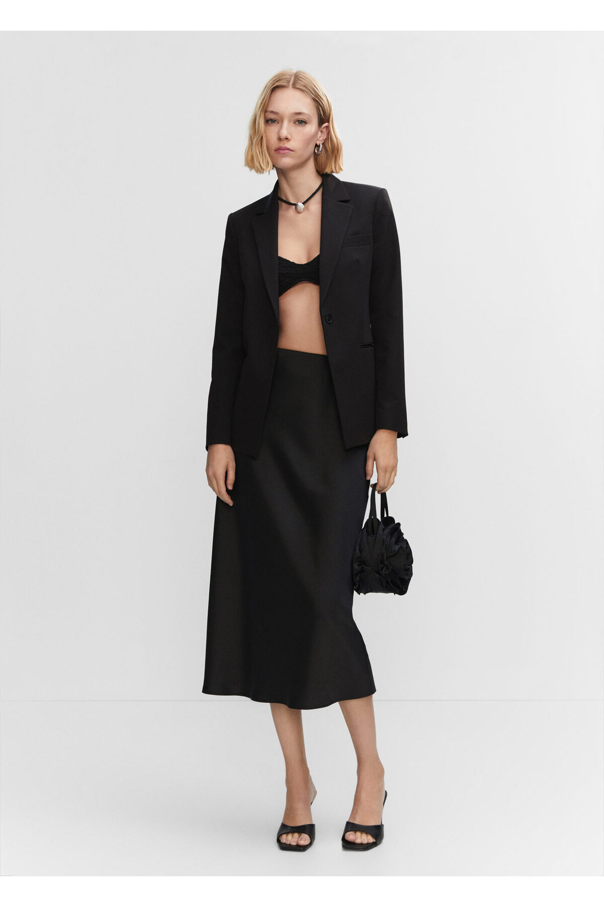 MANGO Woman-Black Women's Blazer57040365 6