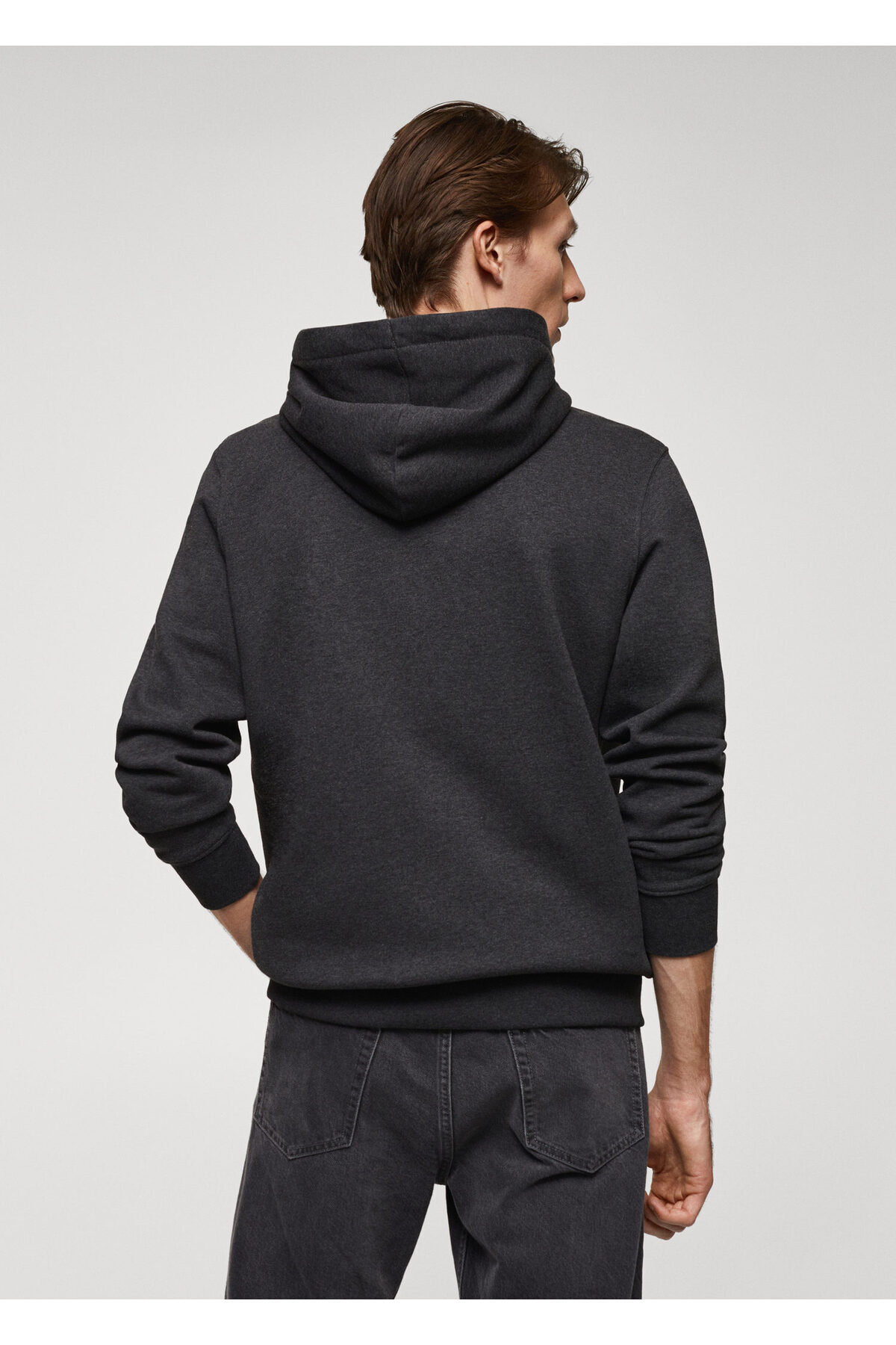 MANGO Man-Ανδρικό φούτερ Charcoal57006026 8