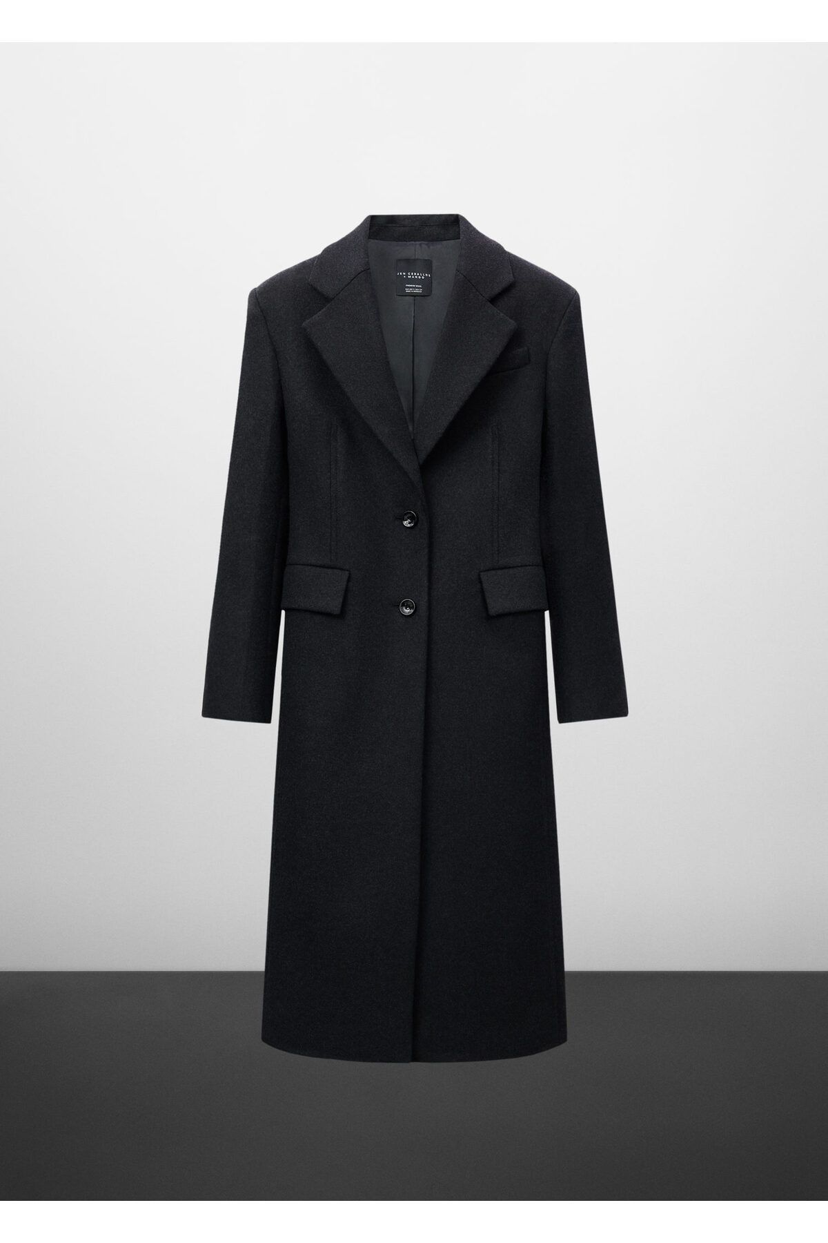 MANGO-Gray Women's Coat57079115 3