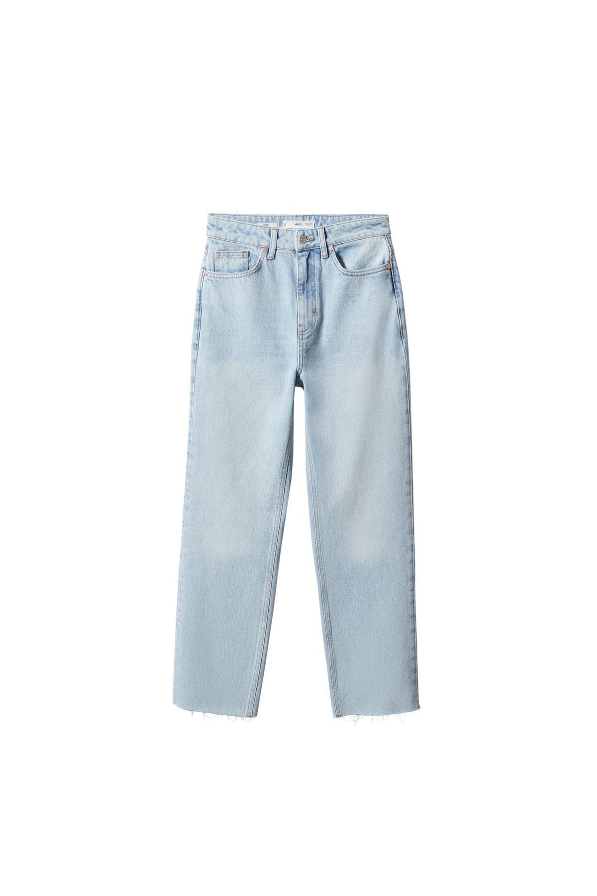 MANGO-Light Denim Women's Trousers57051167 4