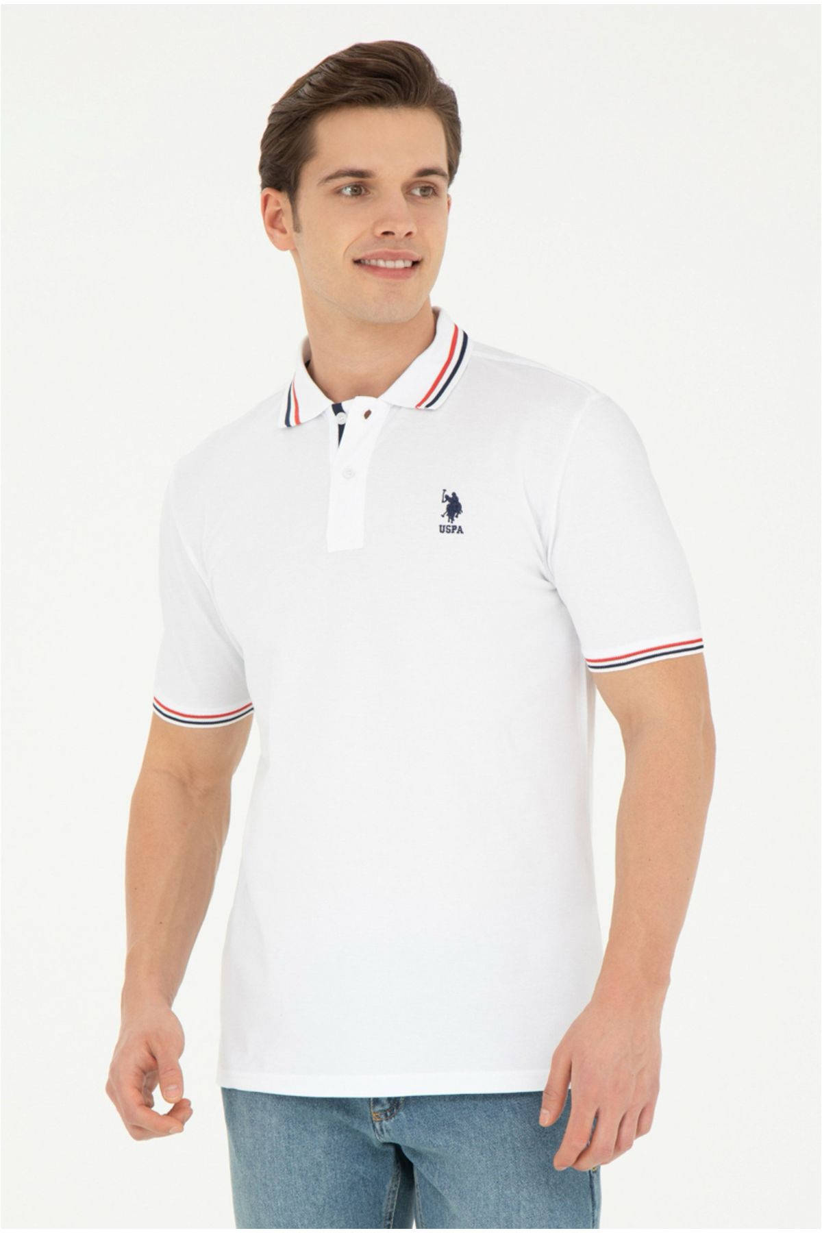 U.S. Polo Assn. U.S. Polo Assn. Erkek Beyaz Basic Ti ort Fiyat Yorumlar Trendyol