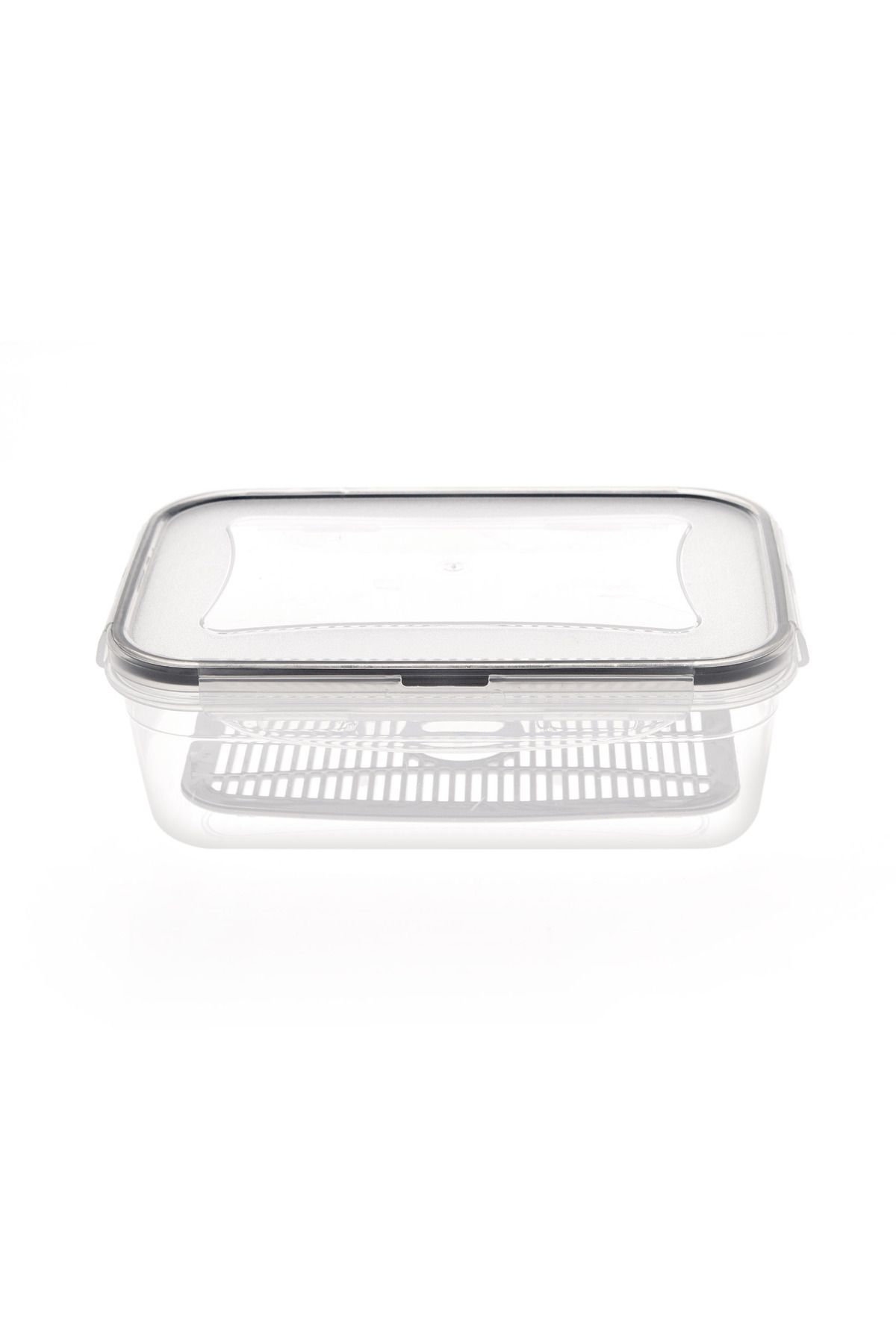 PlastArt-1.4 lt Fresh Box Rectangular Compartment Storage Container 4