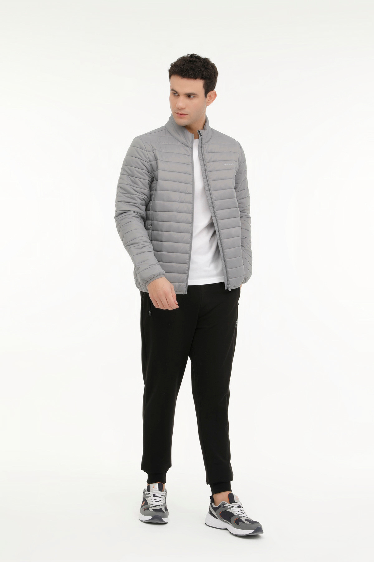 کاپشن مردانه خاکستری Lumberjack | ML STAR 1OW1000 4FX اورجینال - تصویر 3