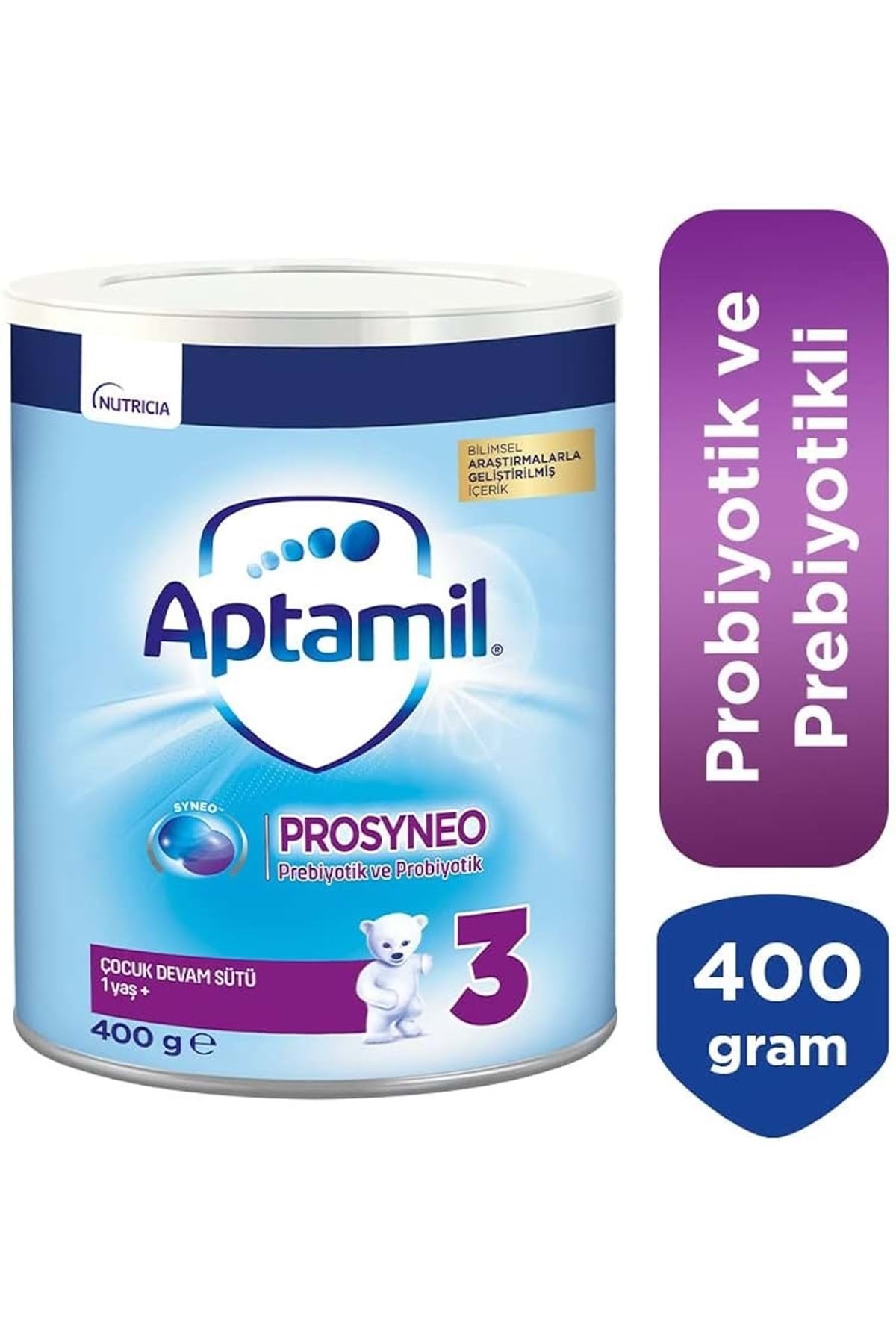 Aptamil Nutrıcıa Aptamil Prosyneo Bebek Sütü 400GR No:3 (1+ Yaş) (4 Lü Set) fotoğrafı 2 (önizleme)