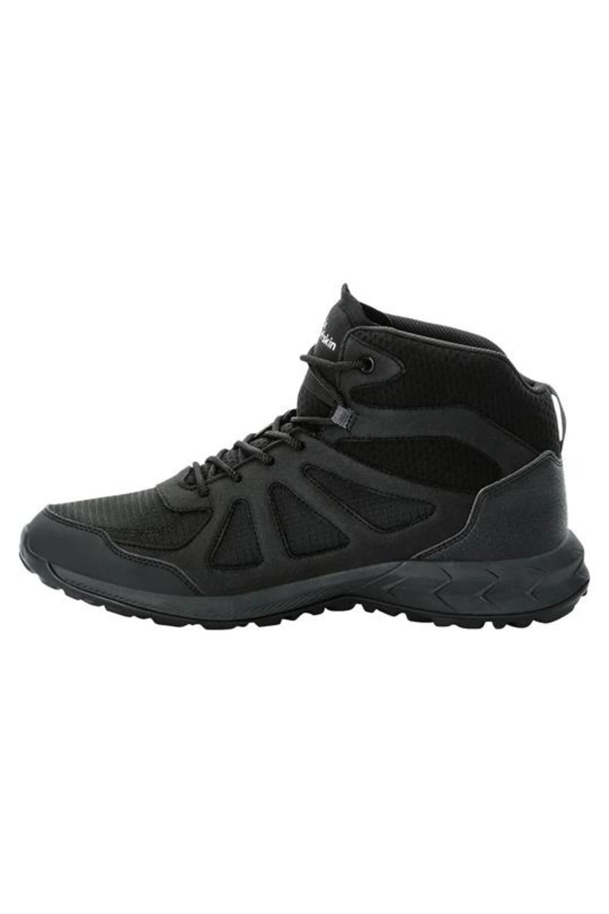 چکمه مردانه WOODLAND 2 TEXAPORE MID M مشکی-6000- Jack Wolfskin