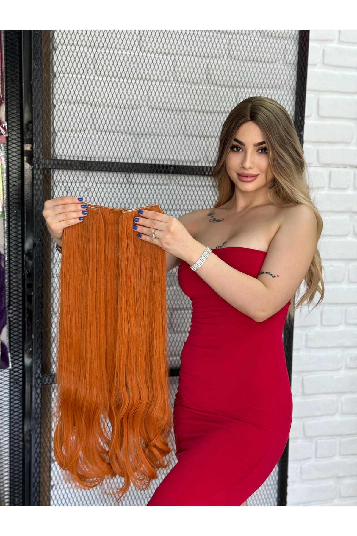 Luxury WideWave Half Tone +2 Side Snaps Copper Color
