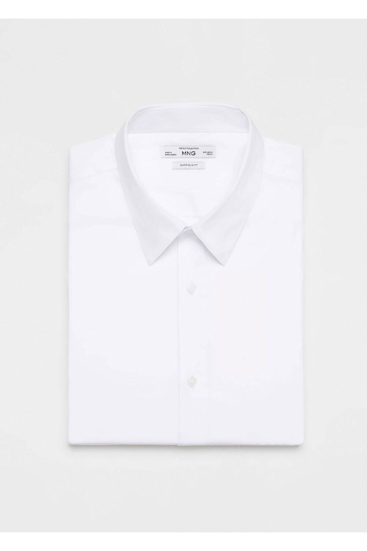 پیراهن مردانه سفید منگوMANGO Man | 67050268 اورجینال - تصویر 10